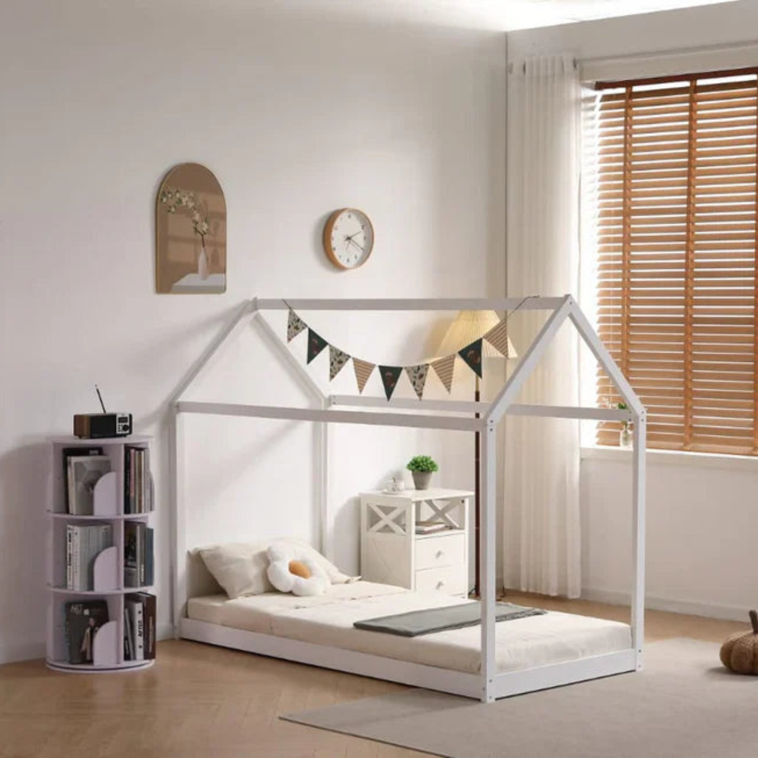 Lit Enfant – Structure MDF, Esprit Naturel 90x190 cm