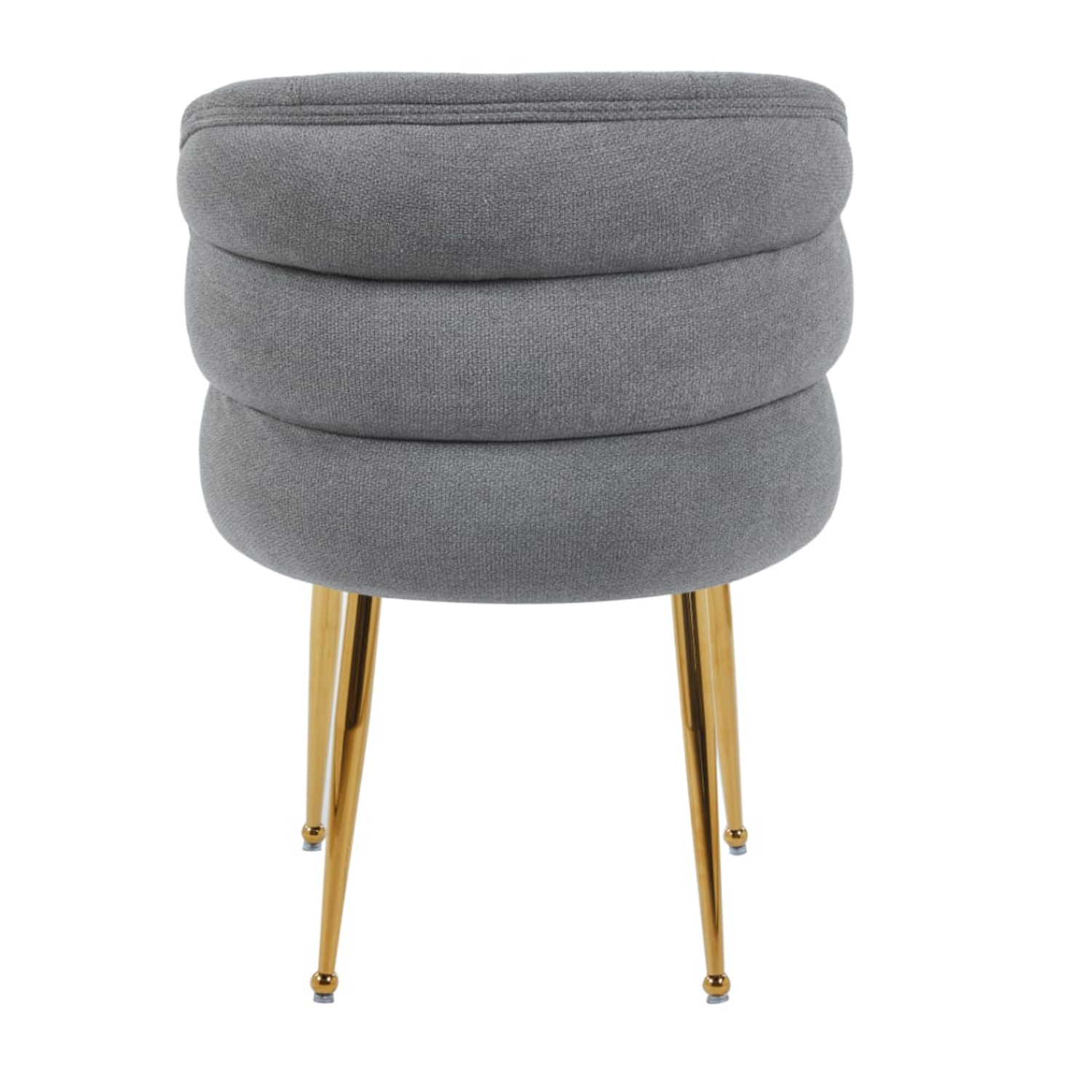 Chaise en tissu effet lin avec piètement métal– Design moderne et confortable