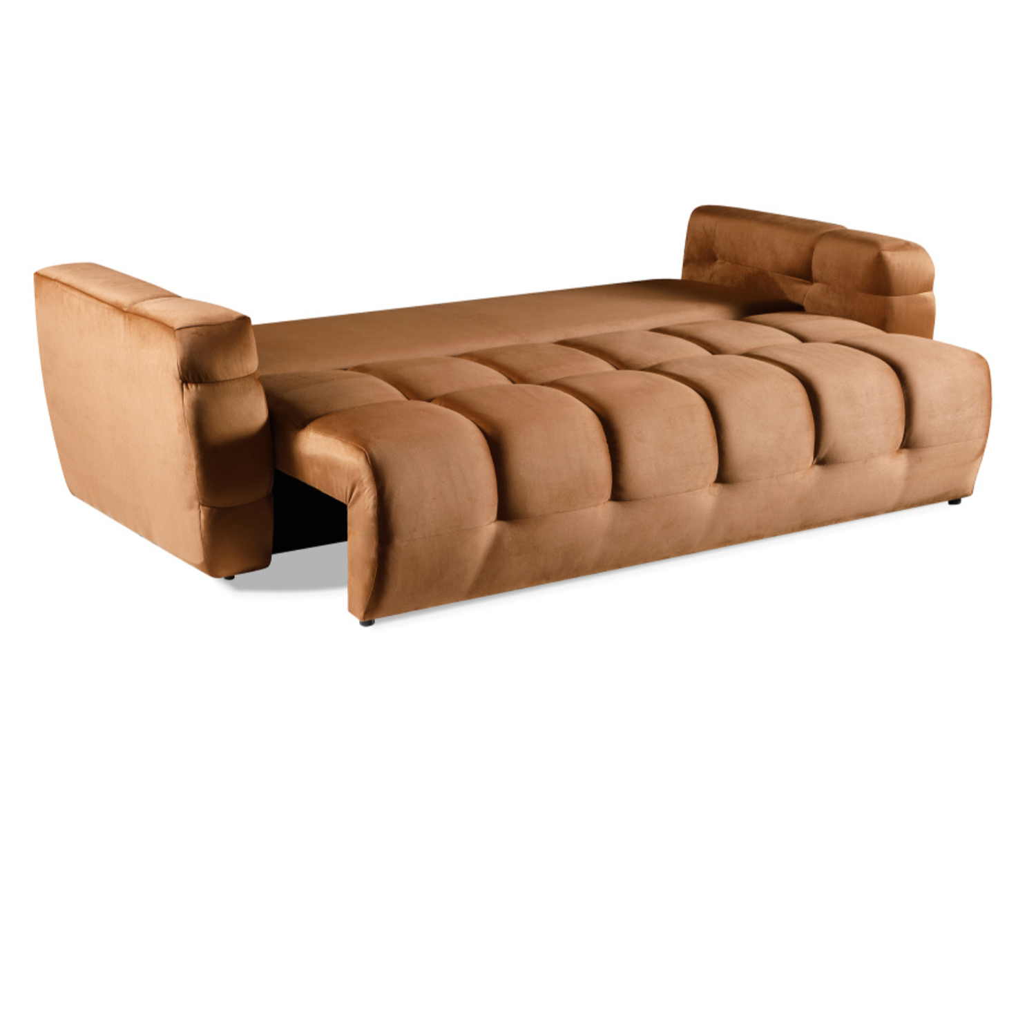 Canapé Convertible 3 Places  avec Coffre de Rangement et Fonction Lit 142x200 cm