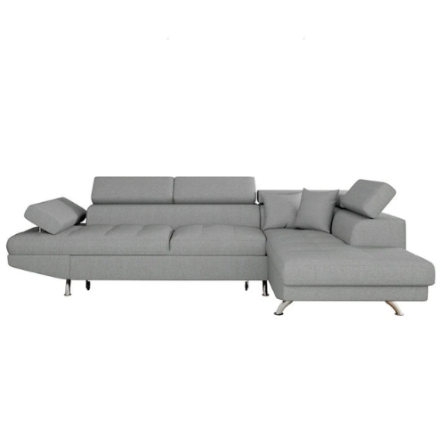 Canapé d'angle  convertible panoramique 5 places avec coffre – Confort, design et praticité au quotidien