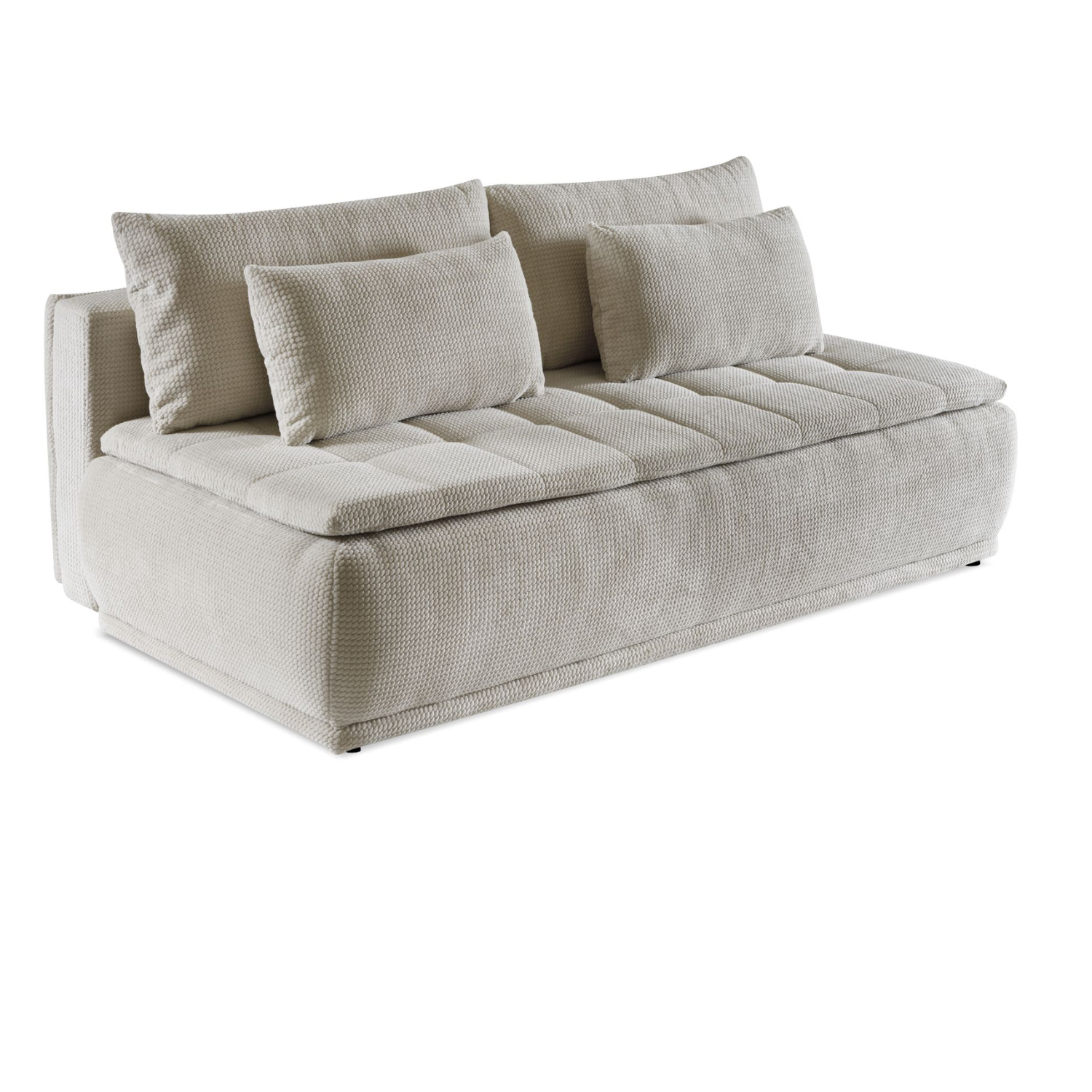 Canapé-lit 220 cm avec fonction couchage DL et coffre – grand confort et design épuré