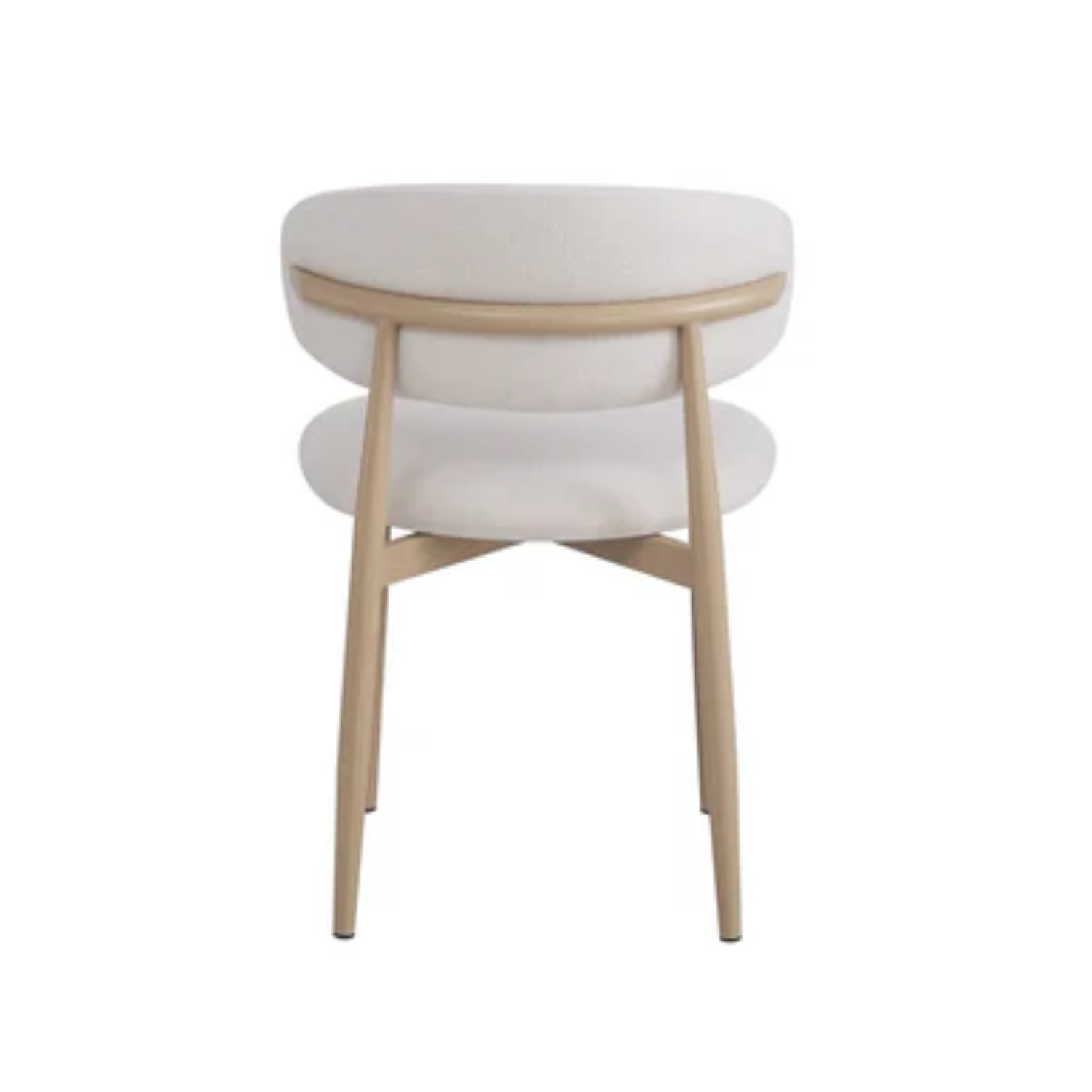 Lot de 2 chaises en velours beige – Pieds effet bois grain beige, noyer grain moka ou noyer grain beige