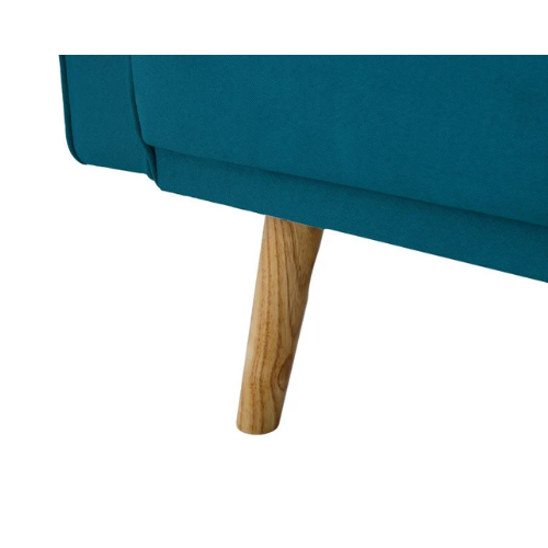 Canapé droit 3 places scandinave convertible en tissu