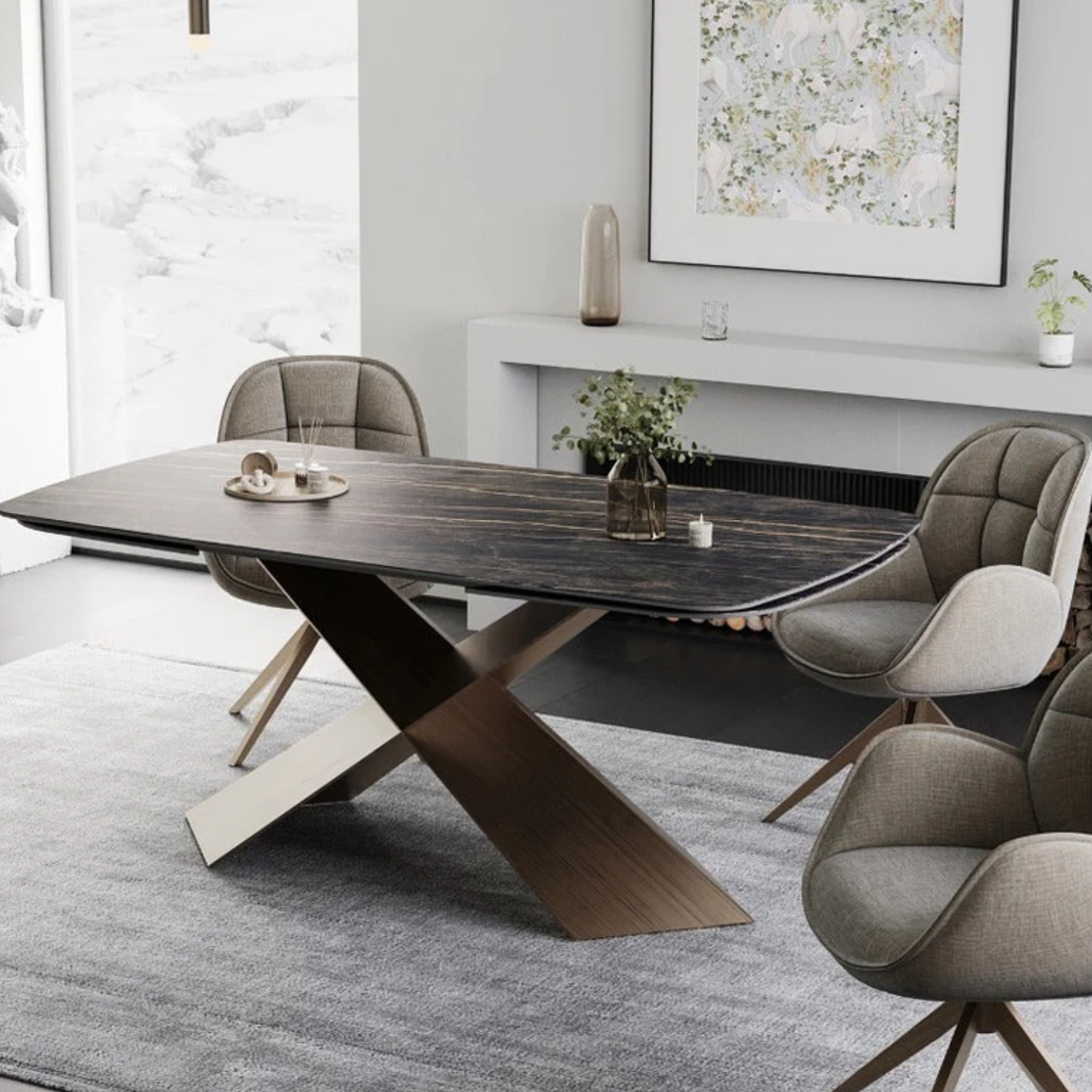 La table de salle à manger extensible Rosa : l'alliance parfaite du design et de la fonctionnalité