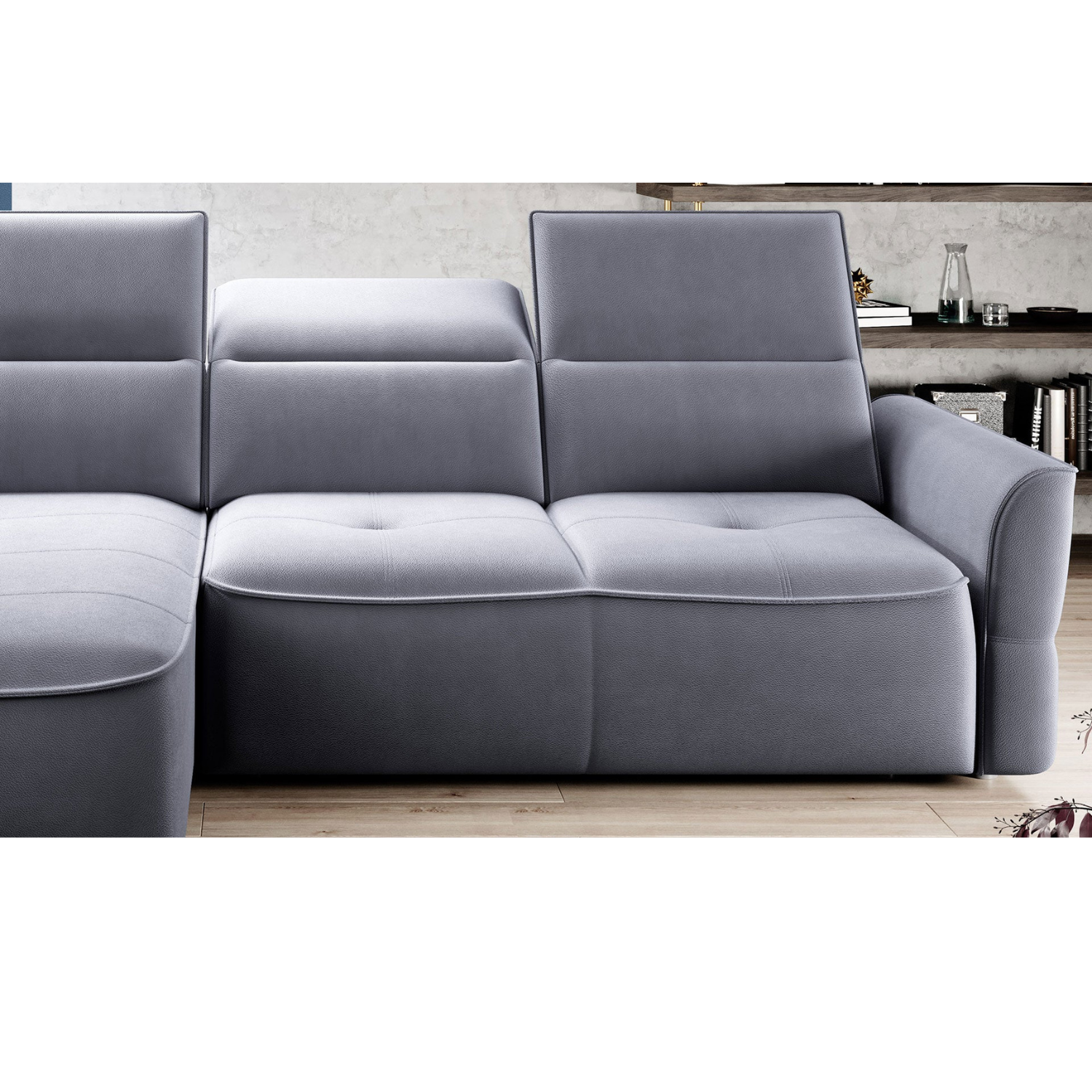 Canapé d'Angle Convertible - Design Moderne, Confort Optimal, Disponible en 3 Tailles | Canapé Réversible avec Coffre de Rangement