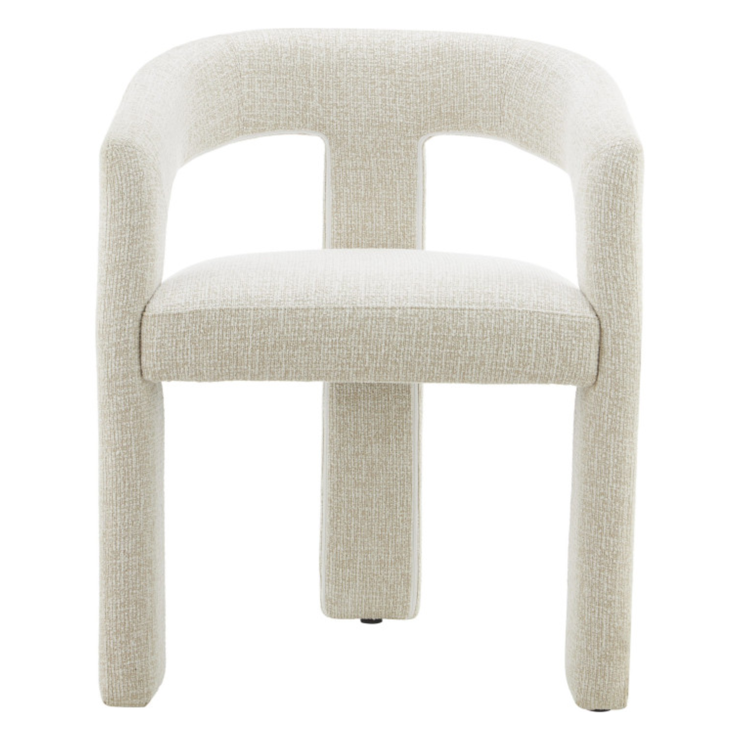 Chaise design – Assise et dossier en tissu, piétement acier (Vert kaki ou Gris clair)