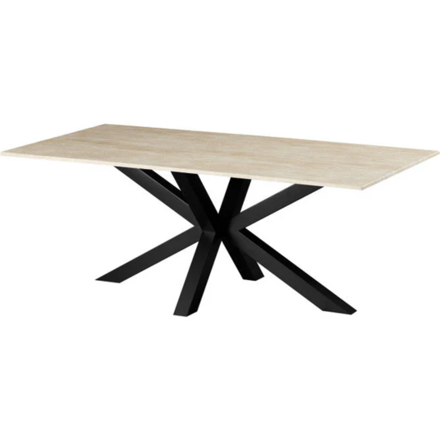 Table à Manger en Marbre Artificiel avec piétement en acier