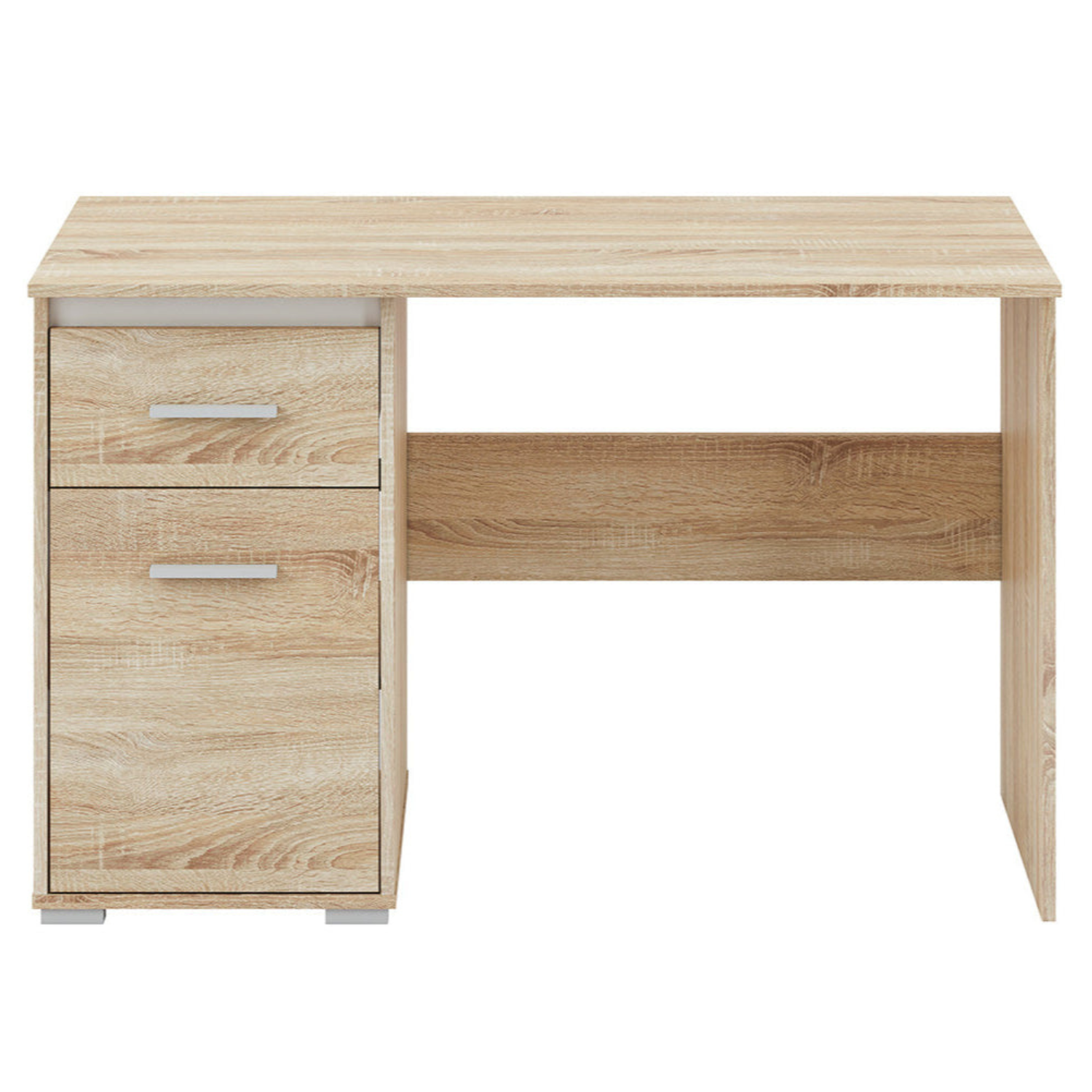 Bureau Moderne avec Bordure ABS en Lumière de Sonoma - Design Élégant et Résistant