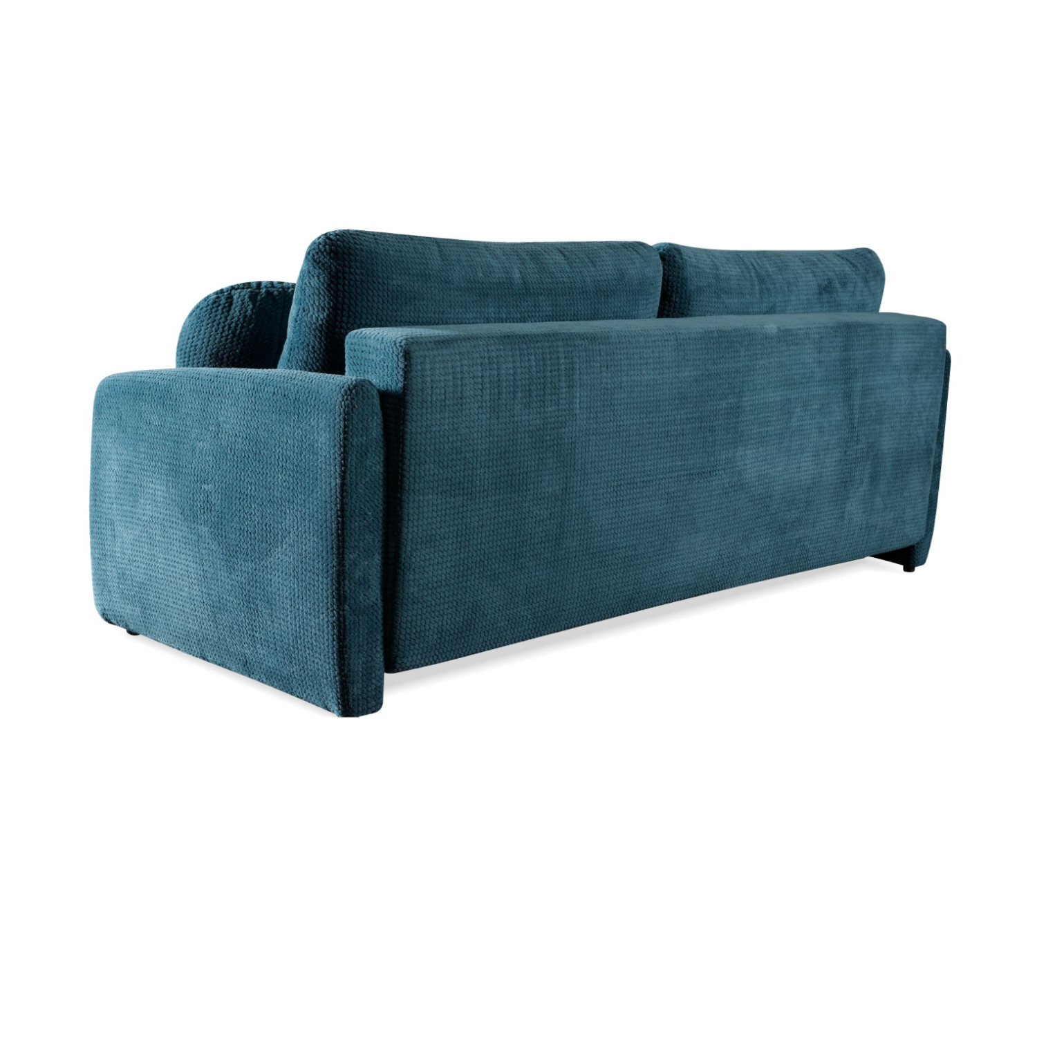 Canapé convertible avec fonction couchage, coffre de rangement et revêtement en tissu