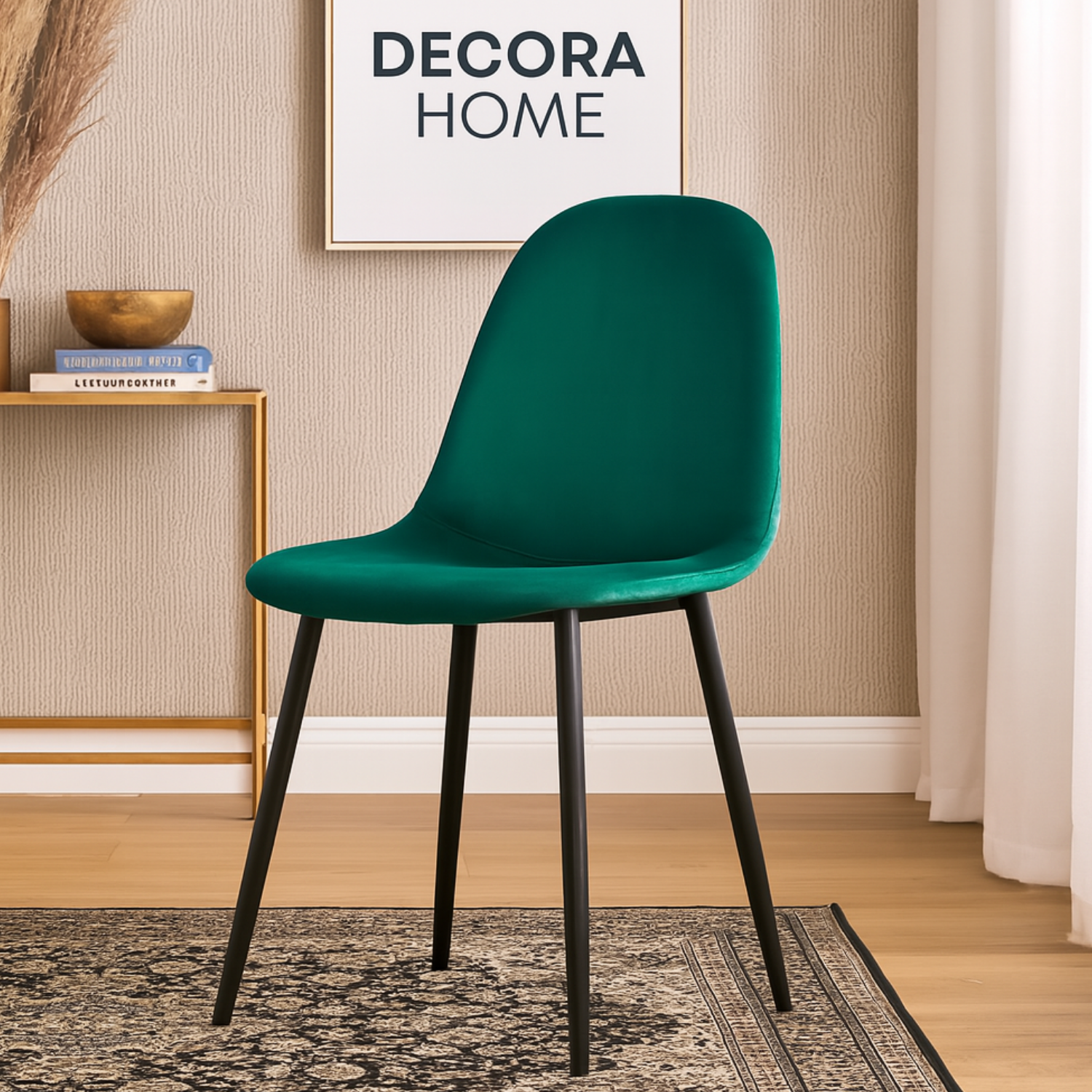 Chaises Scandinaves en Velours  – Couleurs Tendance & Pieds Métal