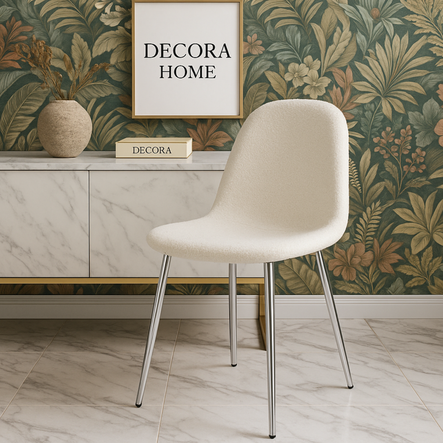 Chaises Scandinaves en Velours  – Couleurs Tendance & Pieds Métal