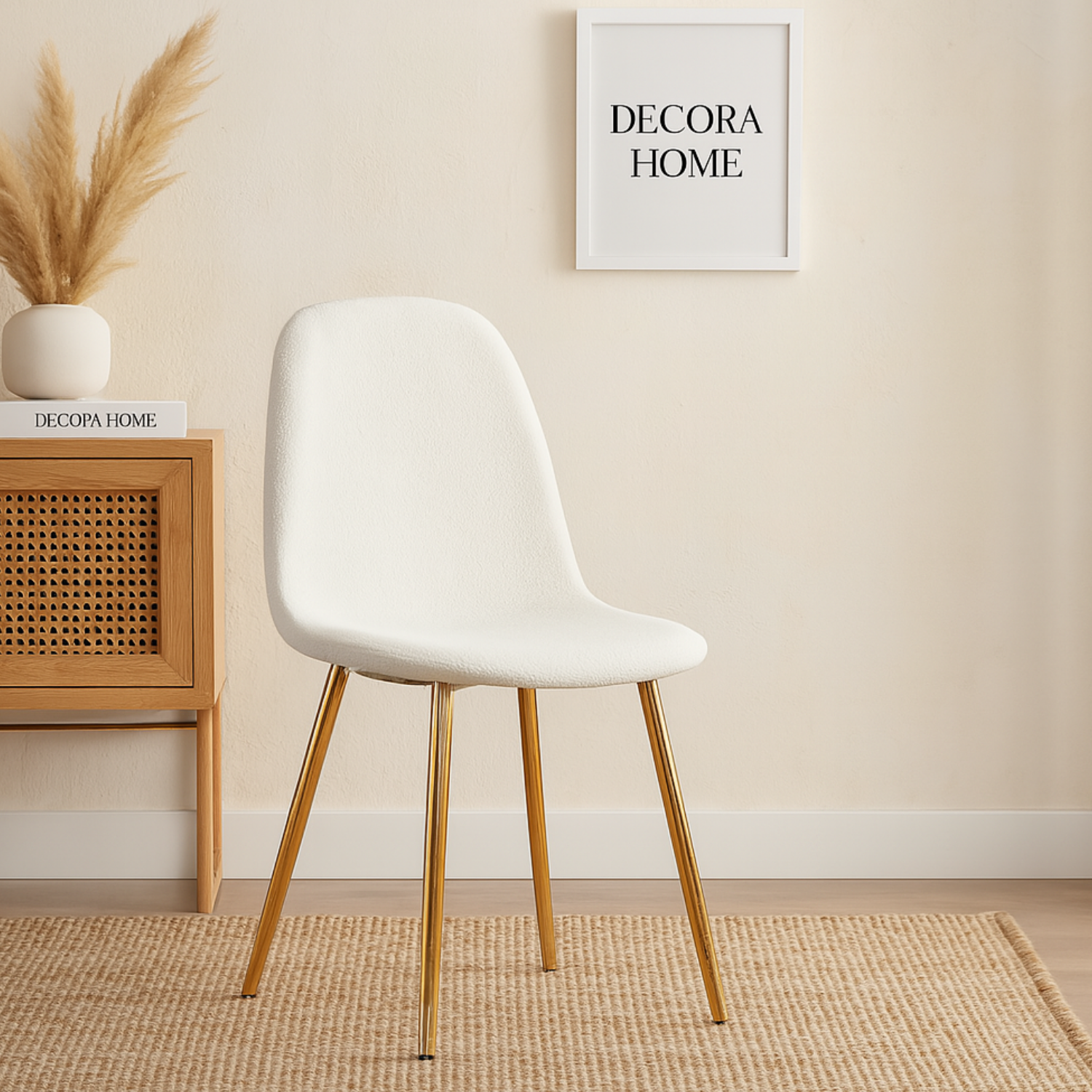 Chaises Scandinaves en Velours  – Couleurs Tendance & Pieds Métal