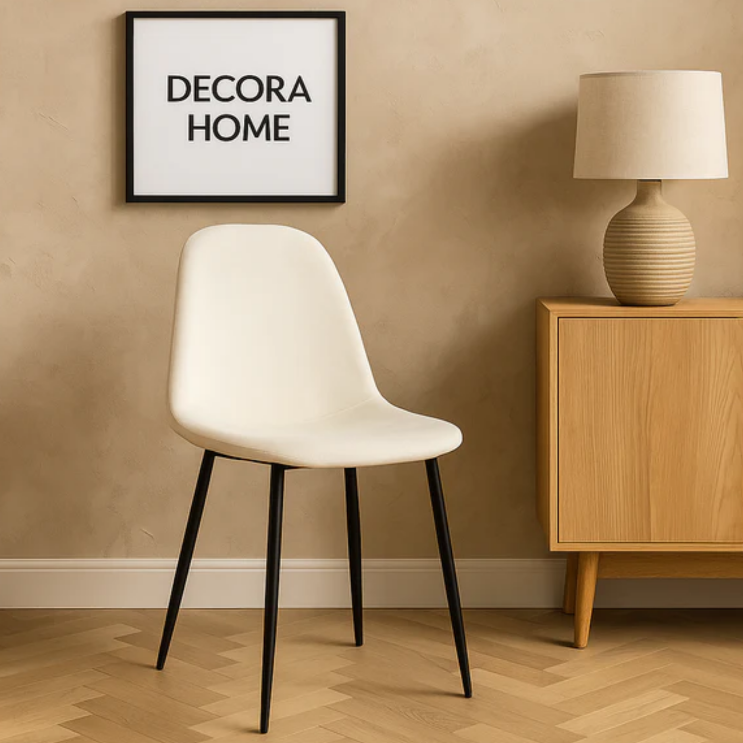 Chaises Scandinaves en Velours  – Couleurs Tendance & Pieds Métal