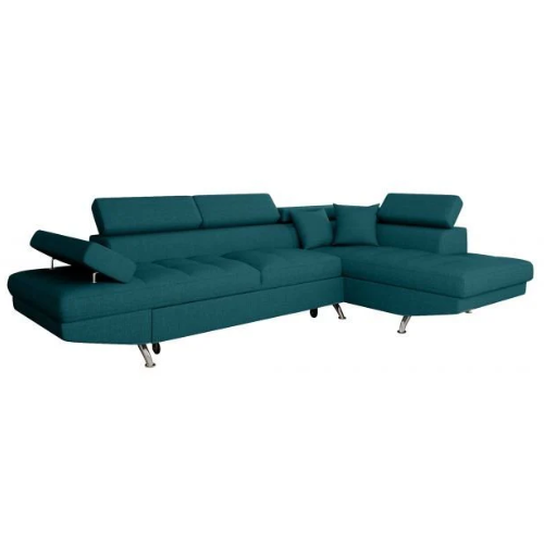 Canapé d'angle convertible panoramique 5 places avec coffre – Confort, design et praticité au quotidien