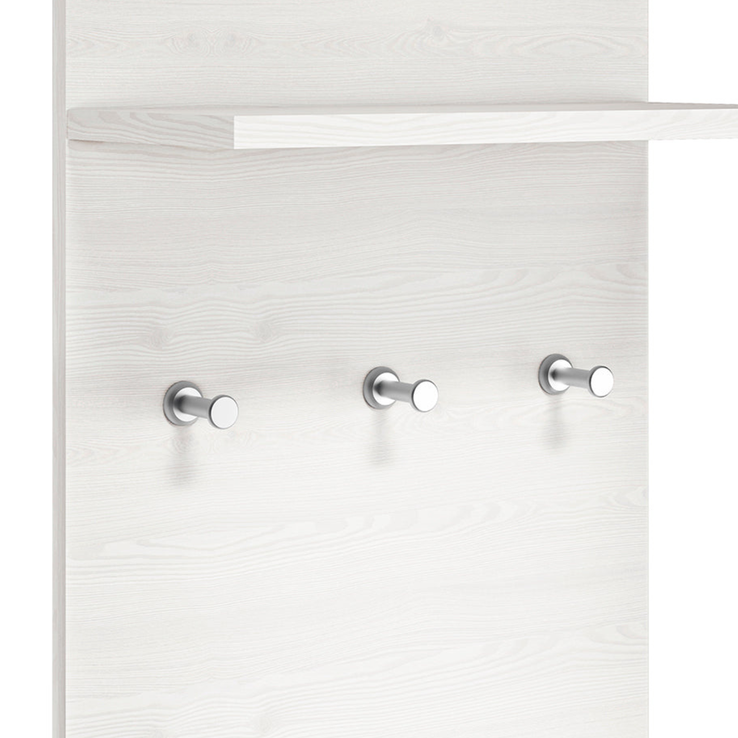 Cintre en Pin des Neiges et MDF Gris Neuf avec Bordure ABS