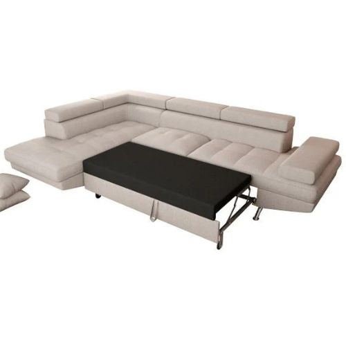 Canapé d'angle convertible panoramique 5 places avec coffre – Confort, design et praticité au quotidien