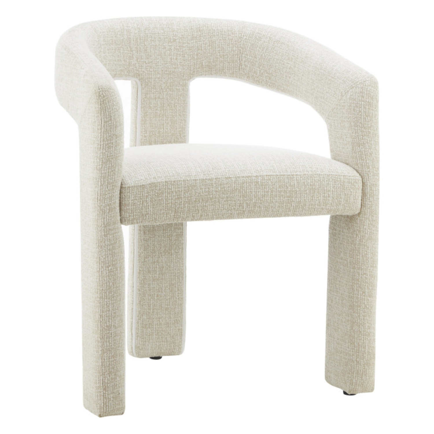 Chaise design – Assise et dossier en tissu, piétement acier (Vert kaki ou Gris clair)