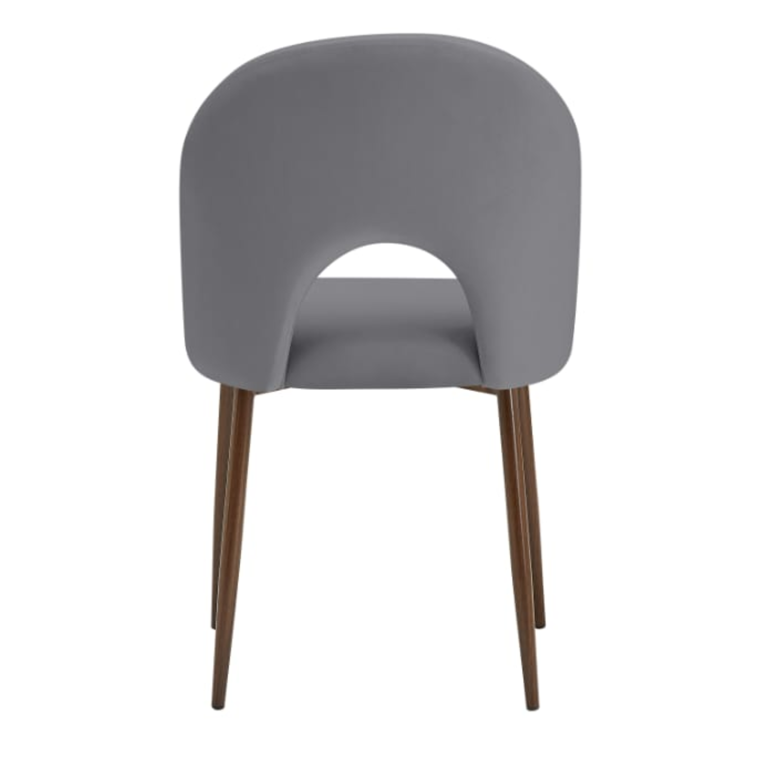 Chaise avec Velours beige ou anthracite & piétement métal