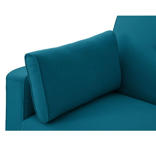 Canapé droit 3 places scandinave convertible en tissu