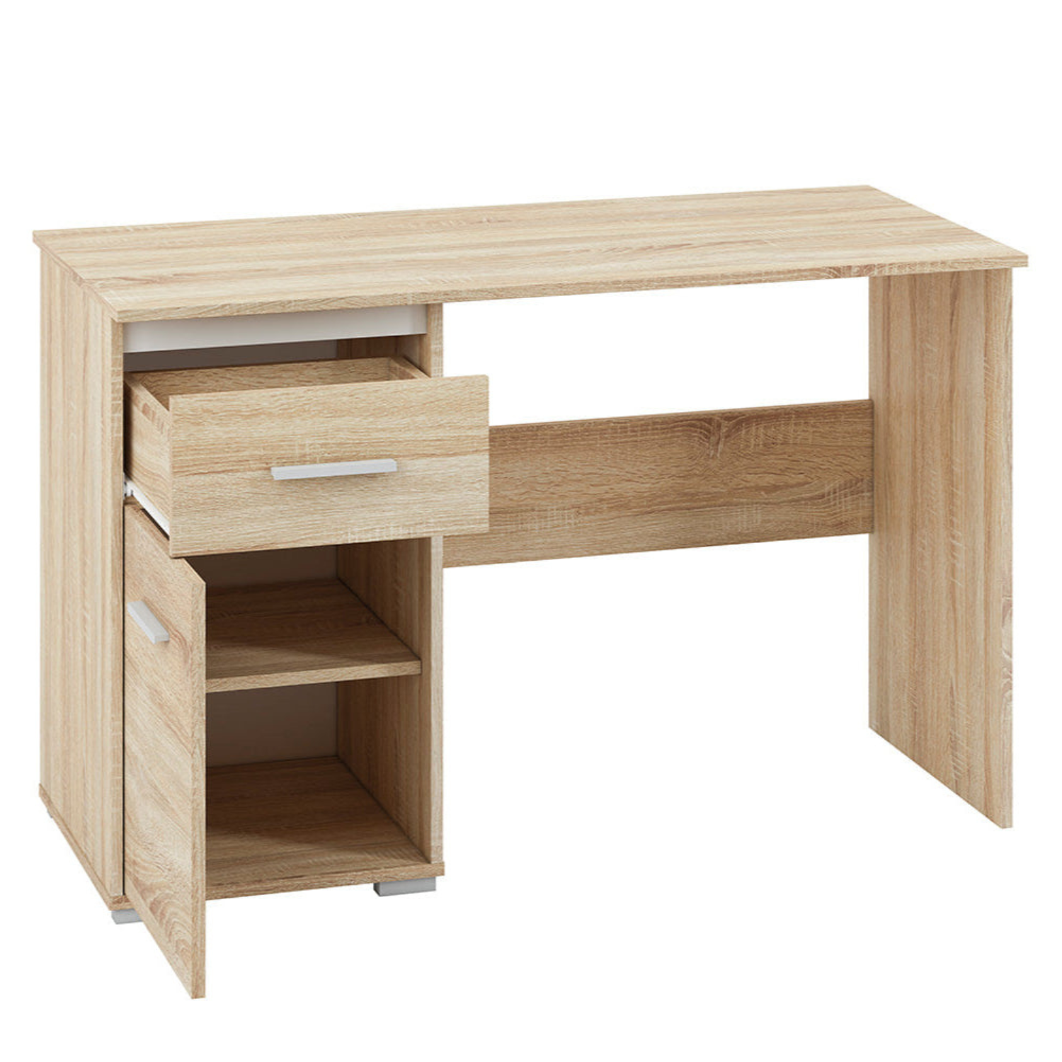 Bureau Moderne avec Bordure ABS en Lumière de Sonoma - Design Élégant et Résistant