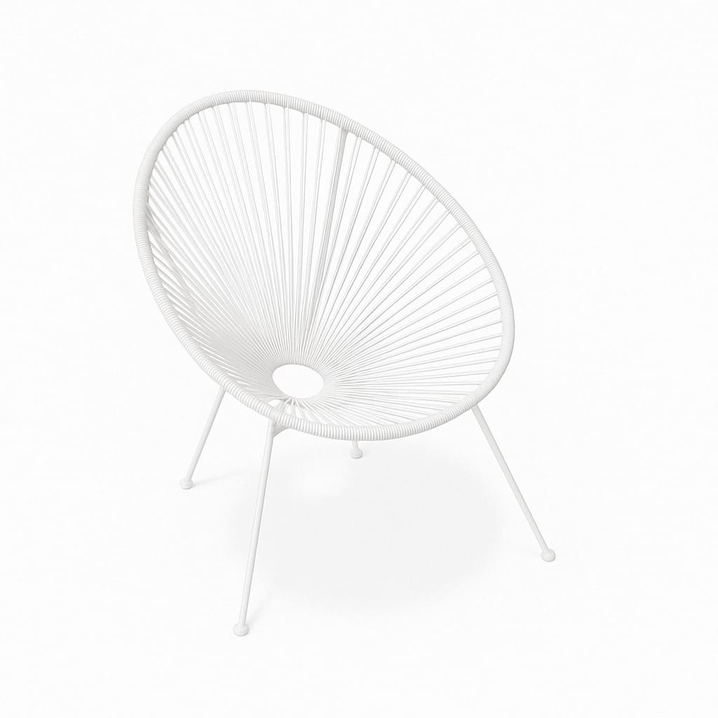 Fauteuil – Design Moderne et Confort Haut de Gamme en Résine et Acier (Turquoise, Noir, Blanc) - Decora Home