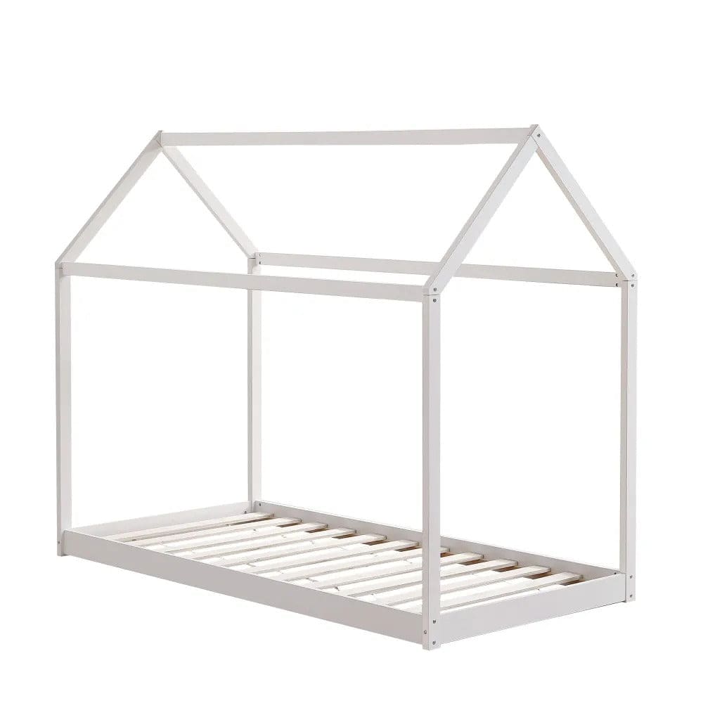 Lit cabane ROBINSON en bois 90x190 cm avec sommier intégré