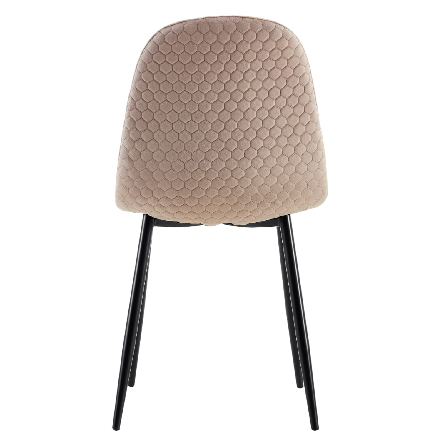 Chaise scandinave assise en velours avec Piètement en Acier