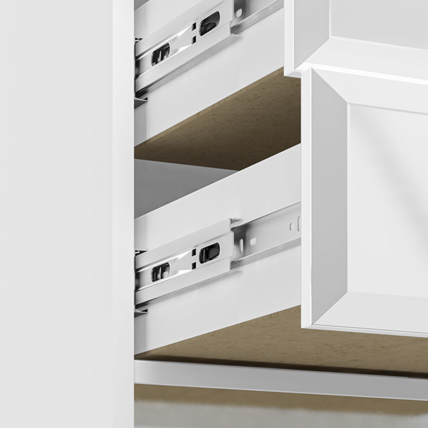Table de Chevet – Design Élégant en Blanc Brillant avec Panneau Laminé Résistant