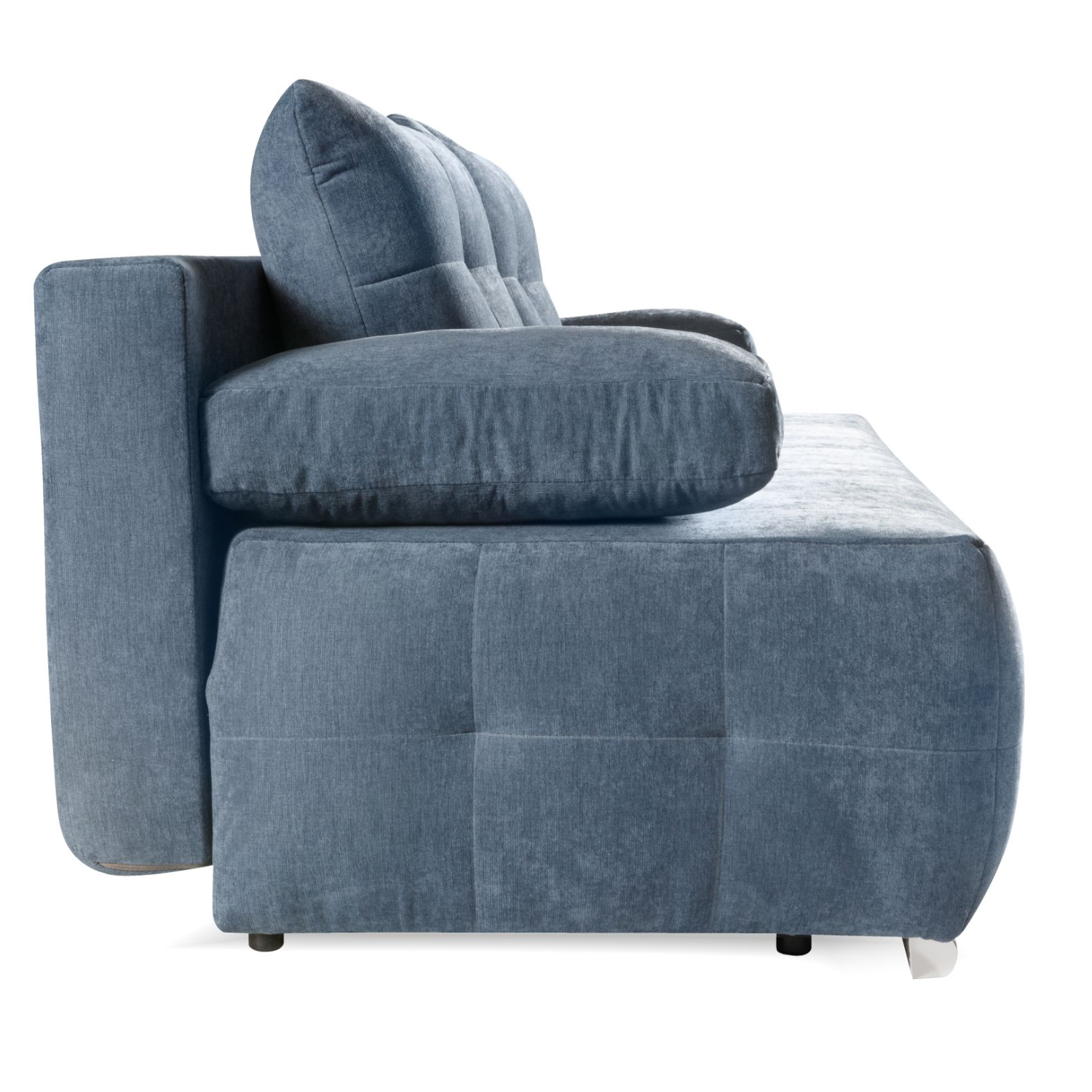 Canapé-lit matelassé 211 cm sans côtés avec fonction couchage, coffre
