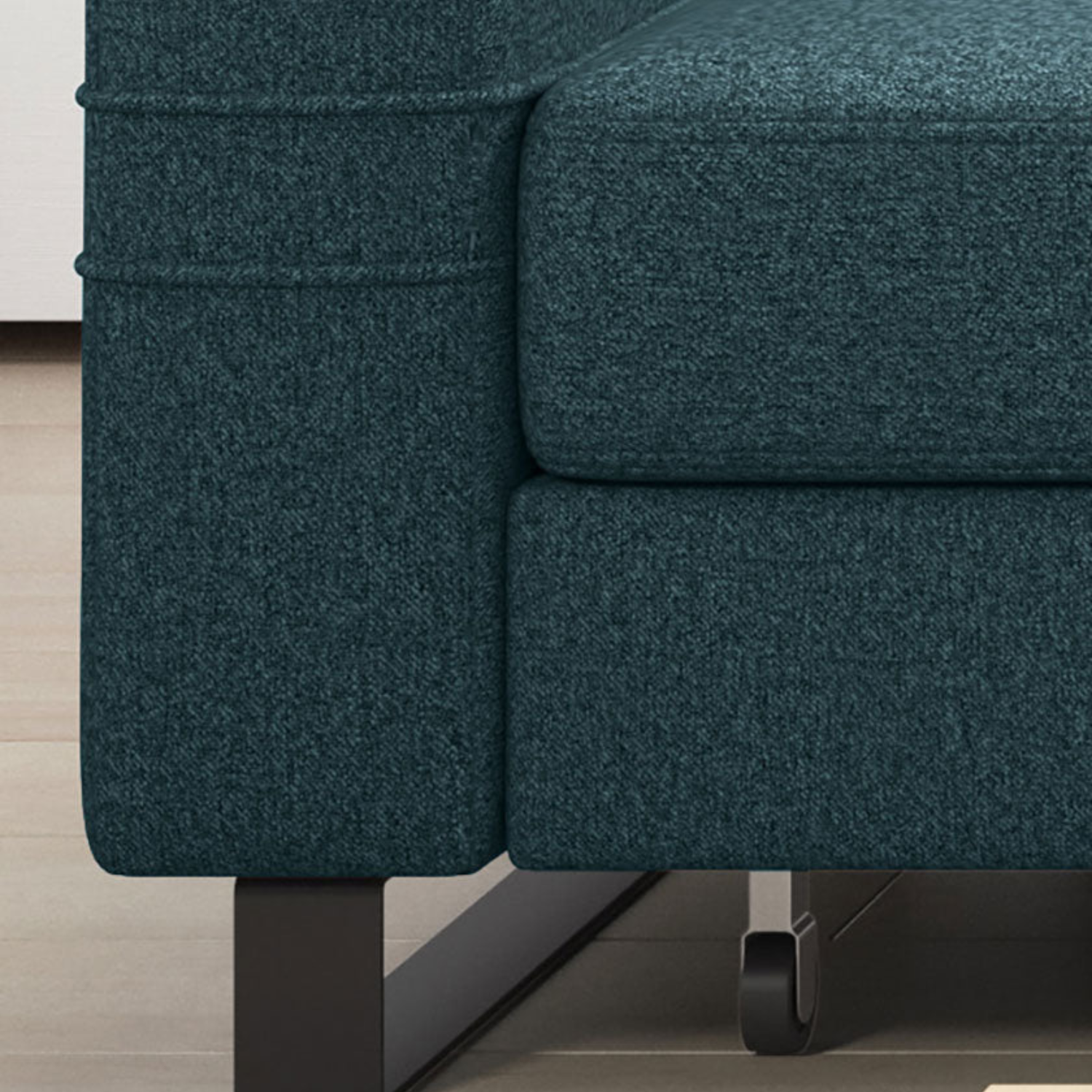 Canapé d'angle moderne avec système DELFIN, fonction lit et appuis-tête mobiles