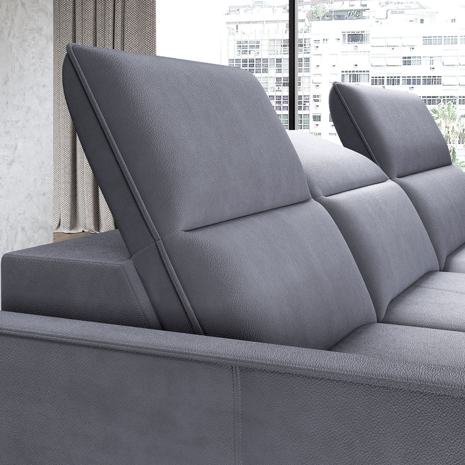 Canapé d'Angle Convertible - Design Moderne, Confort Optimal, Disponible en 3 Tailles | Canapé Réversible avec Coffre de Rangement