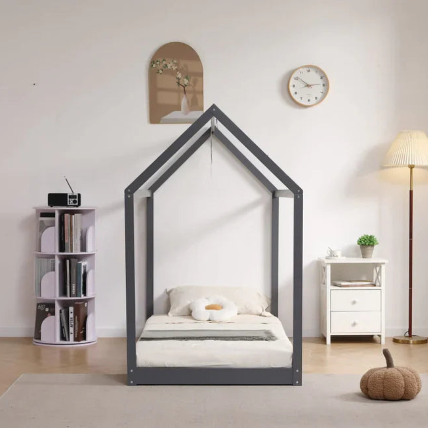 Lit Enfant – Structure MDF, Esprit Naturel 90x190 cm