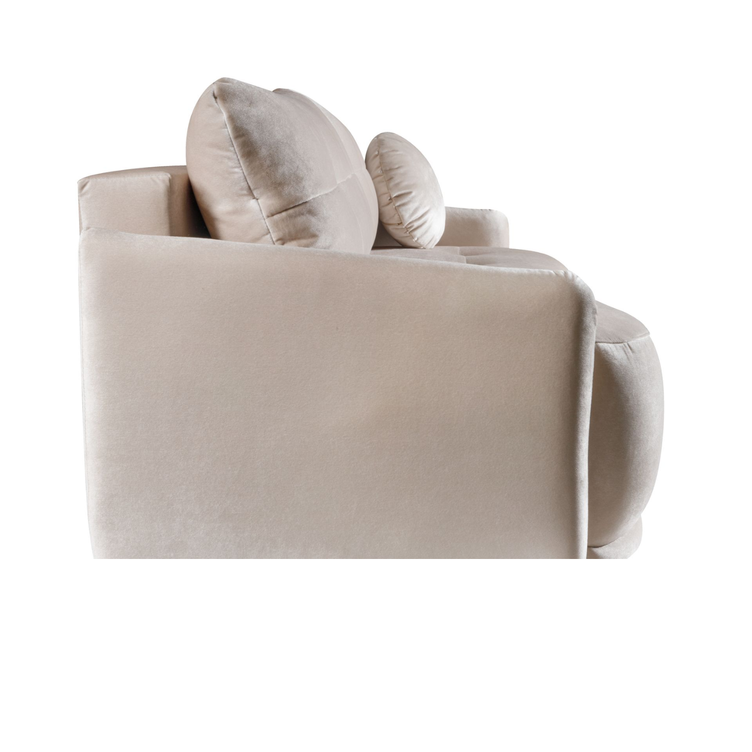 Canapé d’angle avec fonction couchage, coffre de rangement et revêtement tissu