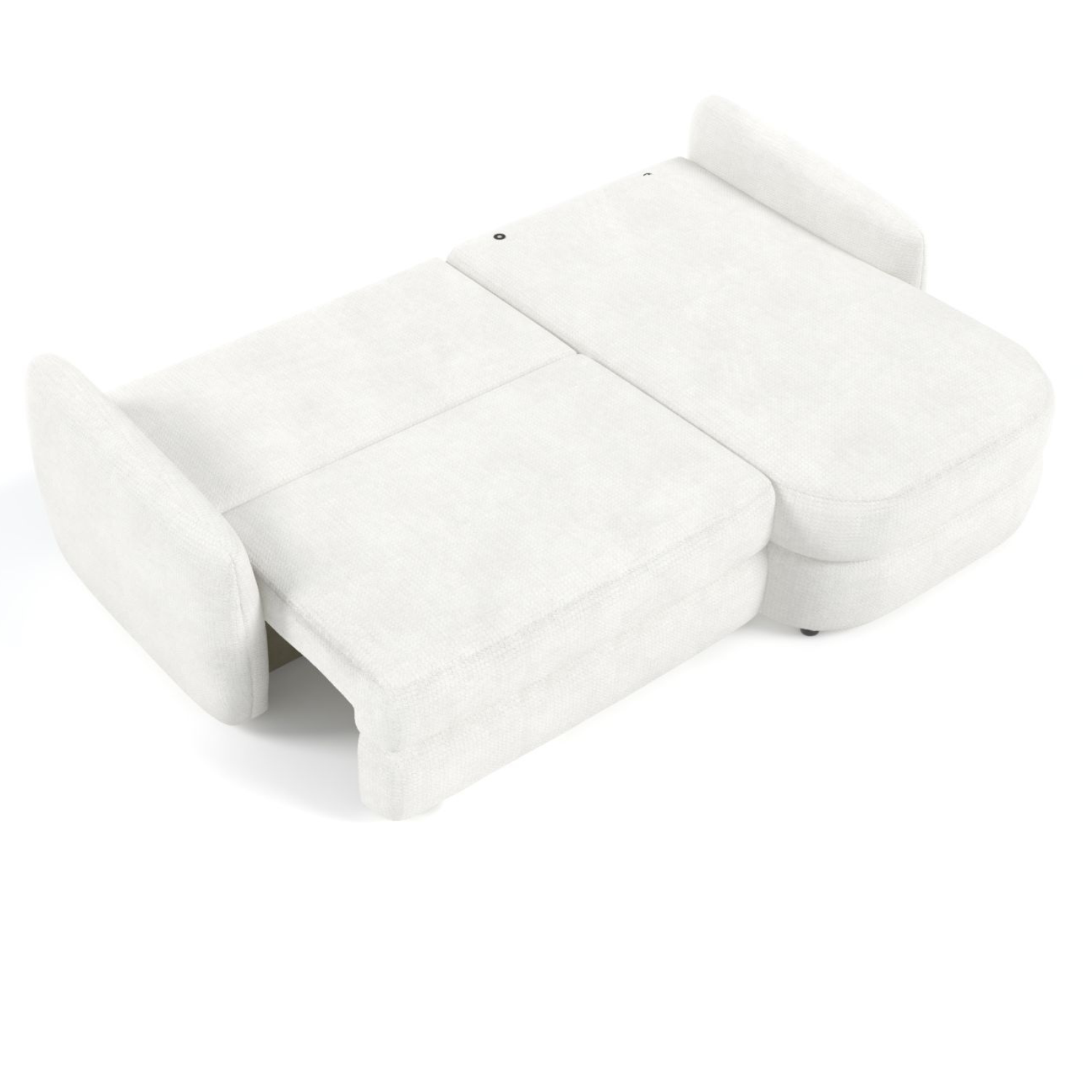 Canapé d’angle extensible avec rangement 240 cm – Crème