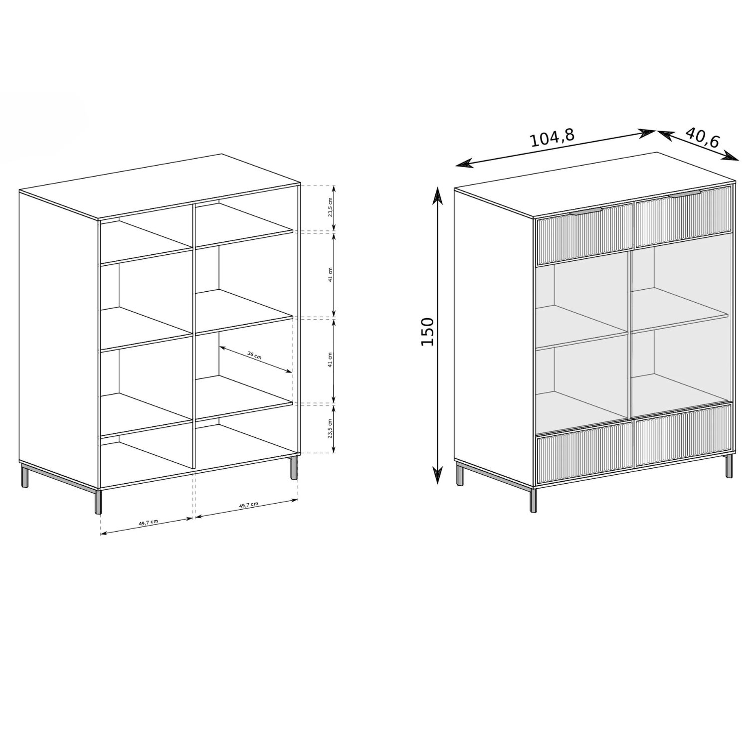 Vitrine Élégante avec Support à Verres et Éclairage LED - Decora Home