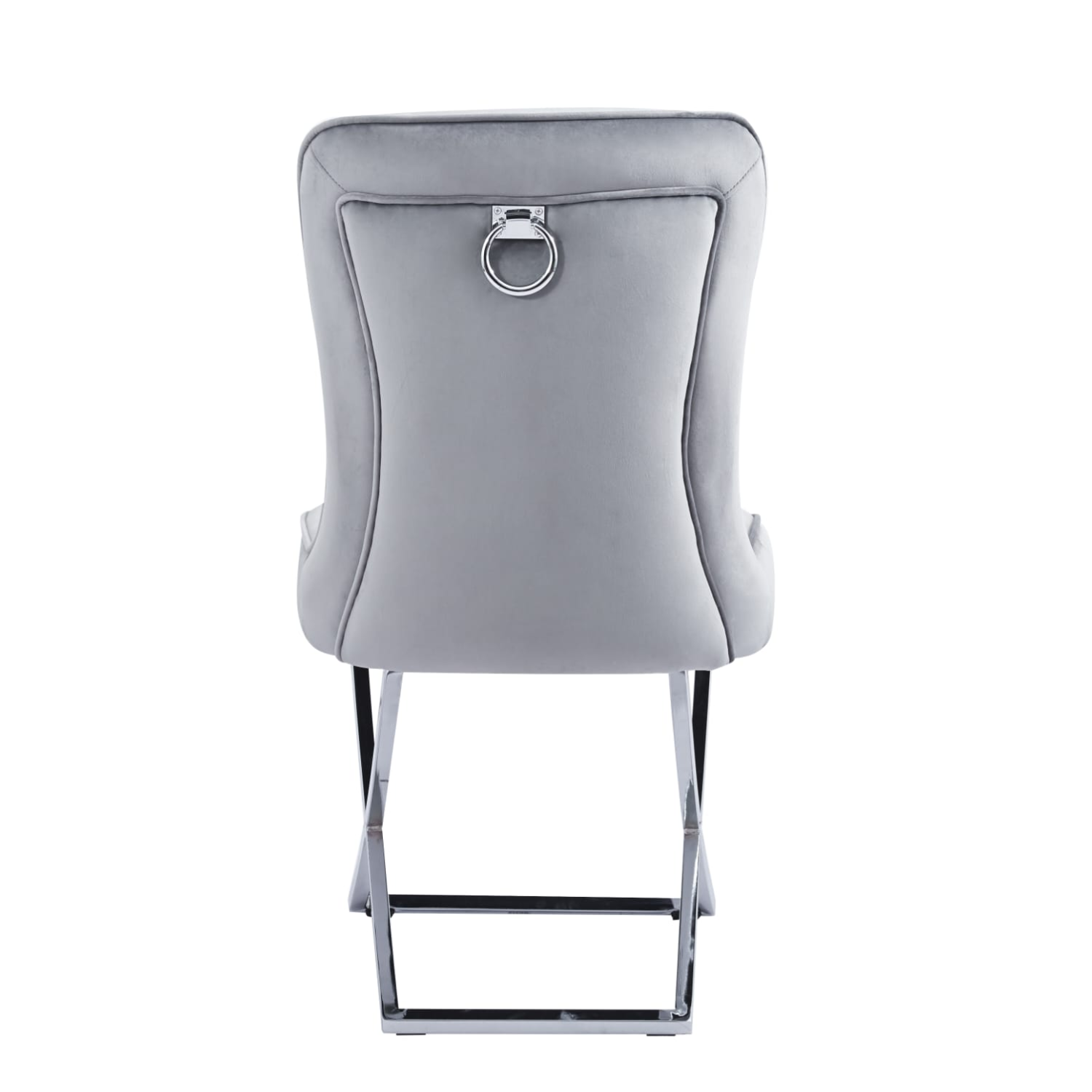 Chaise – Assise en mousse & pieds en acier doré ou argenté – Élégance sobre & confort moderne