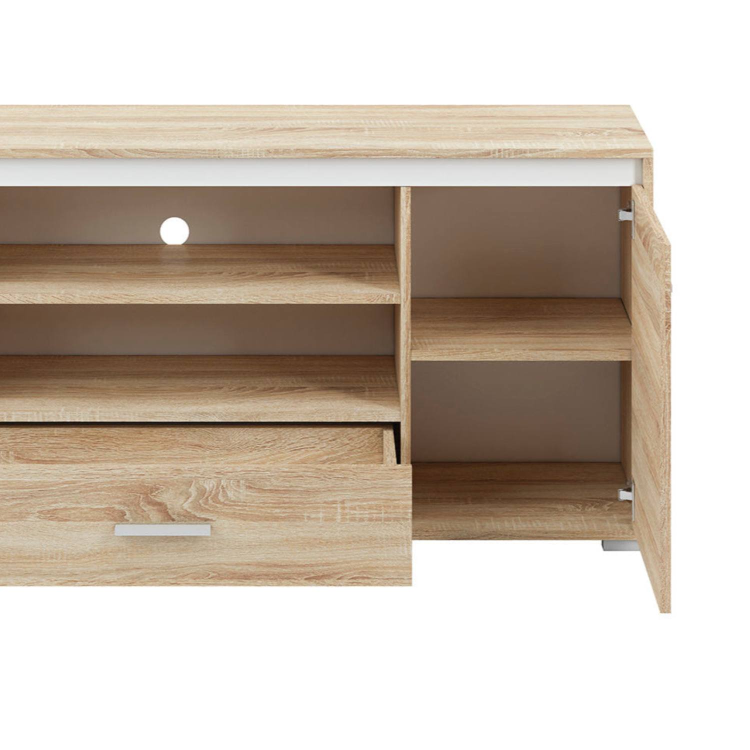 Meuble TV Moderne en Lumière de Sonoma – Design Élégant et Fonctionnel - Rangement TV