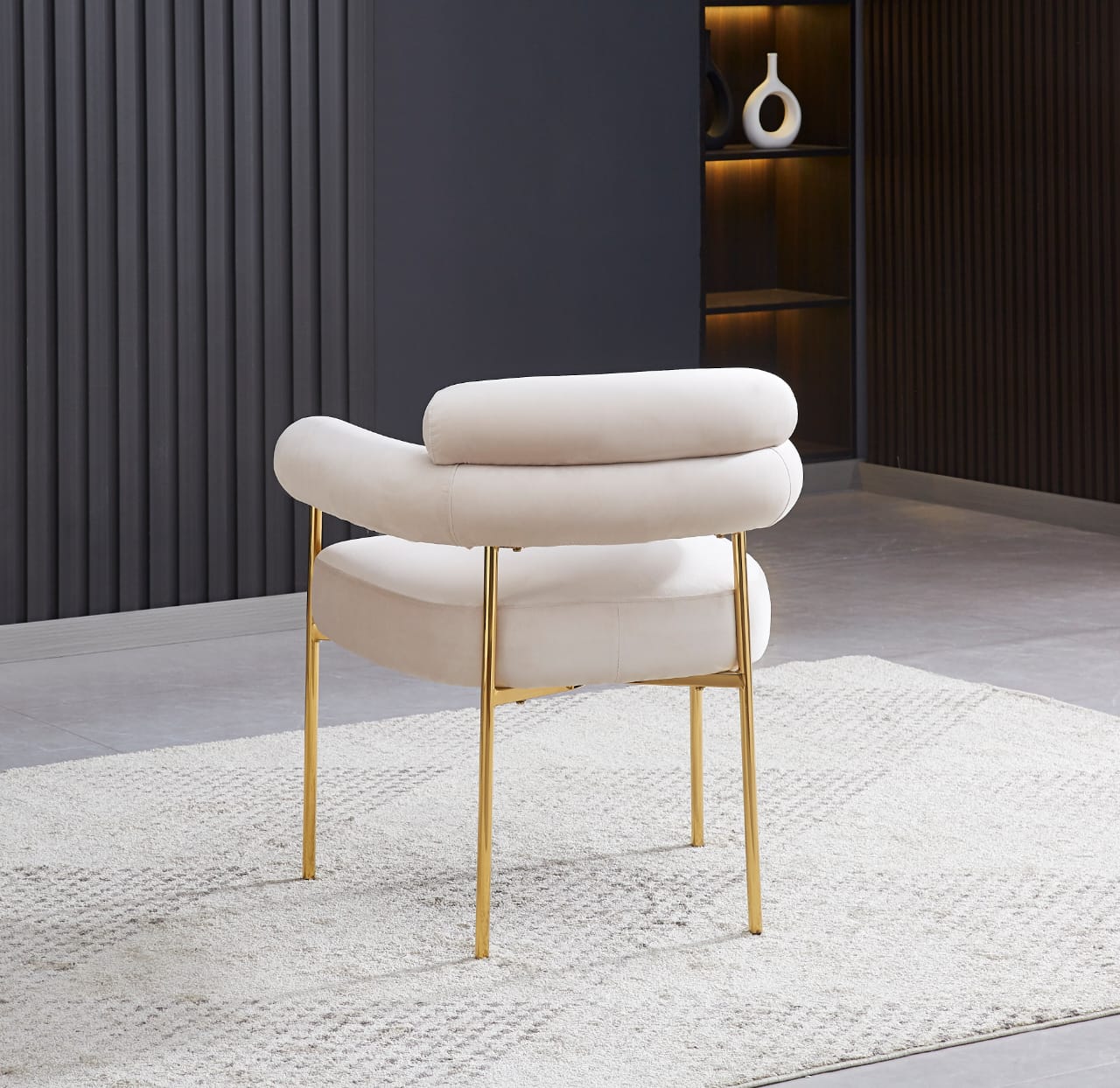 Table à Manger Ronde Plateau en Céramique Marbre Blanc plus Chaises LUNA - Meublei