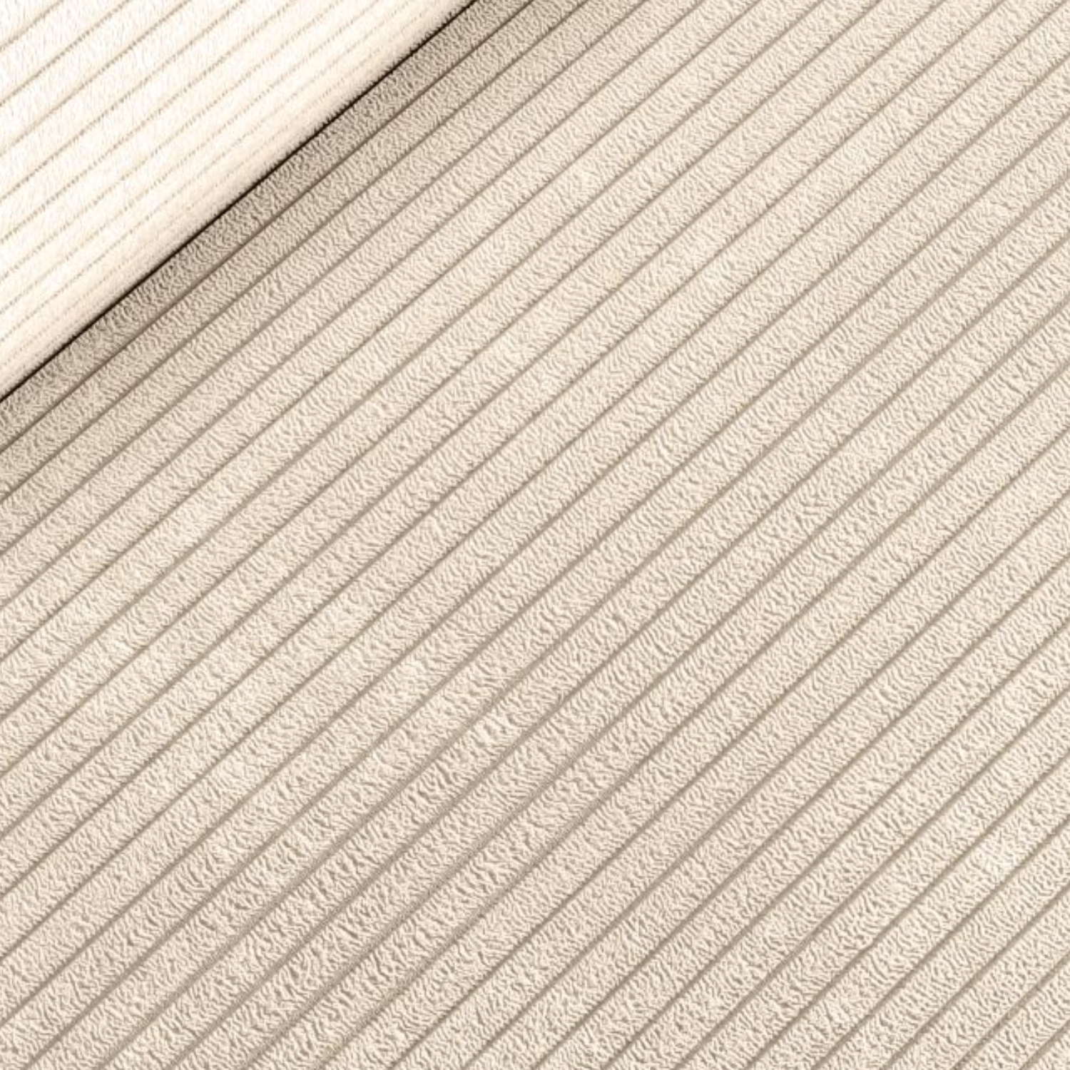 Canapé d'angle fixe convertible avec coffre en velours cotelé