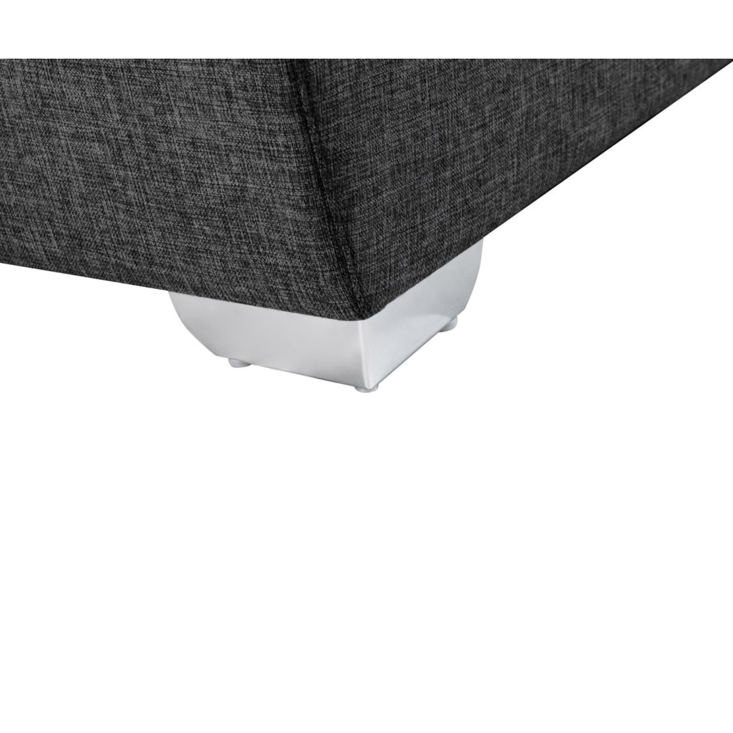 Canapé panoramique convertible avec 2 coffres en tissu
