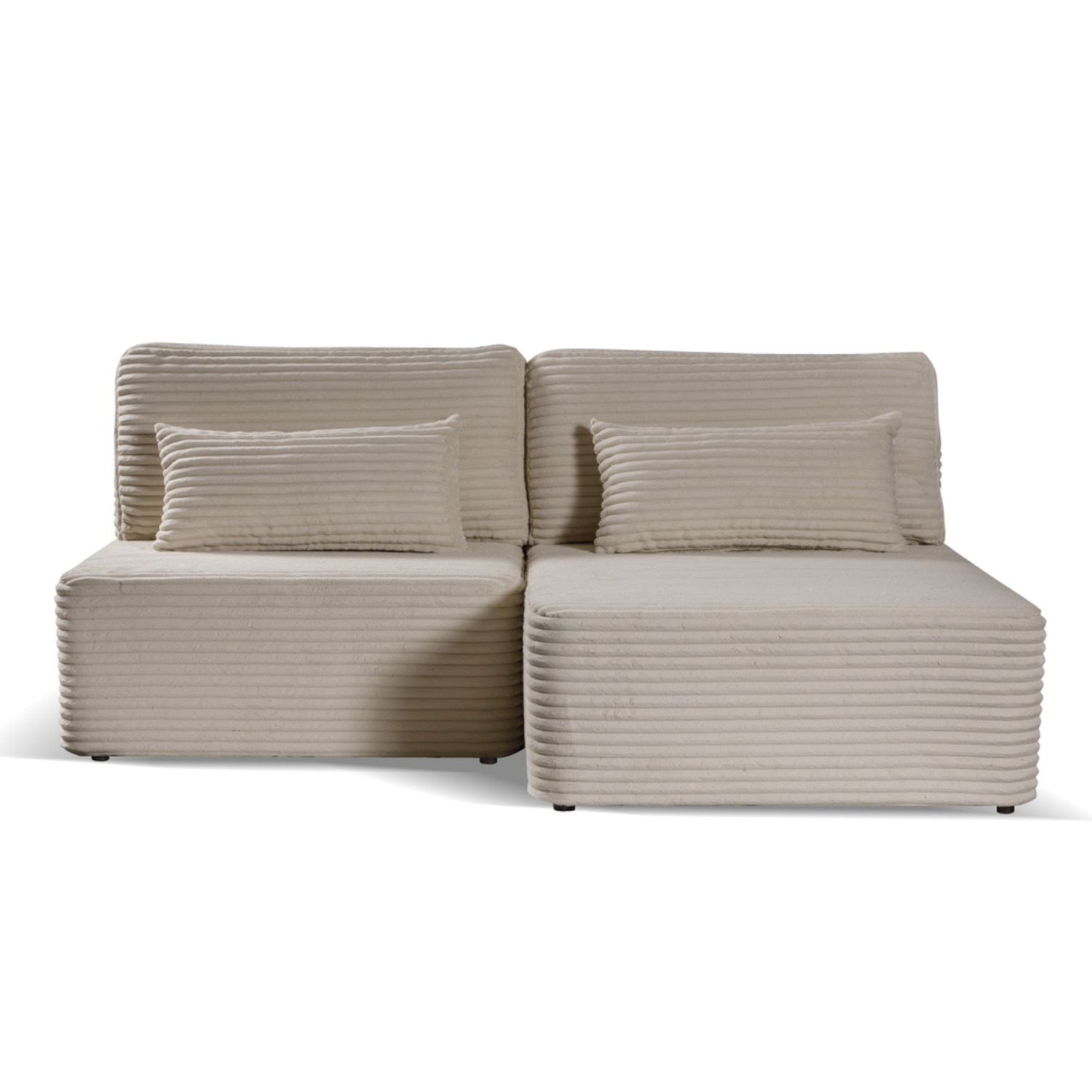 Canapé d’Angle Convertible VALENA – 213 x 158 cm avec Coffre de Rangement