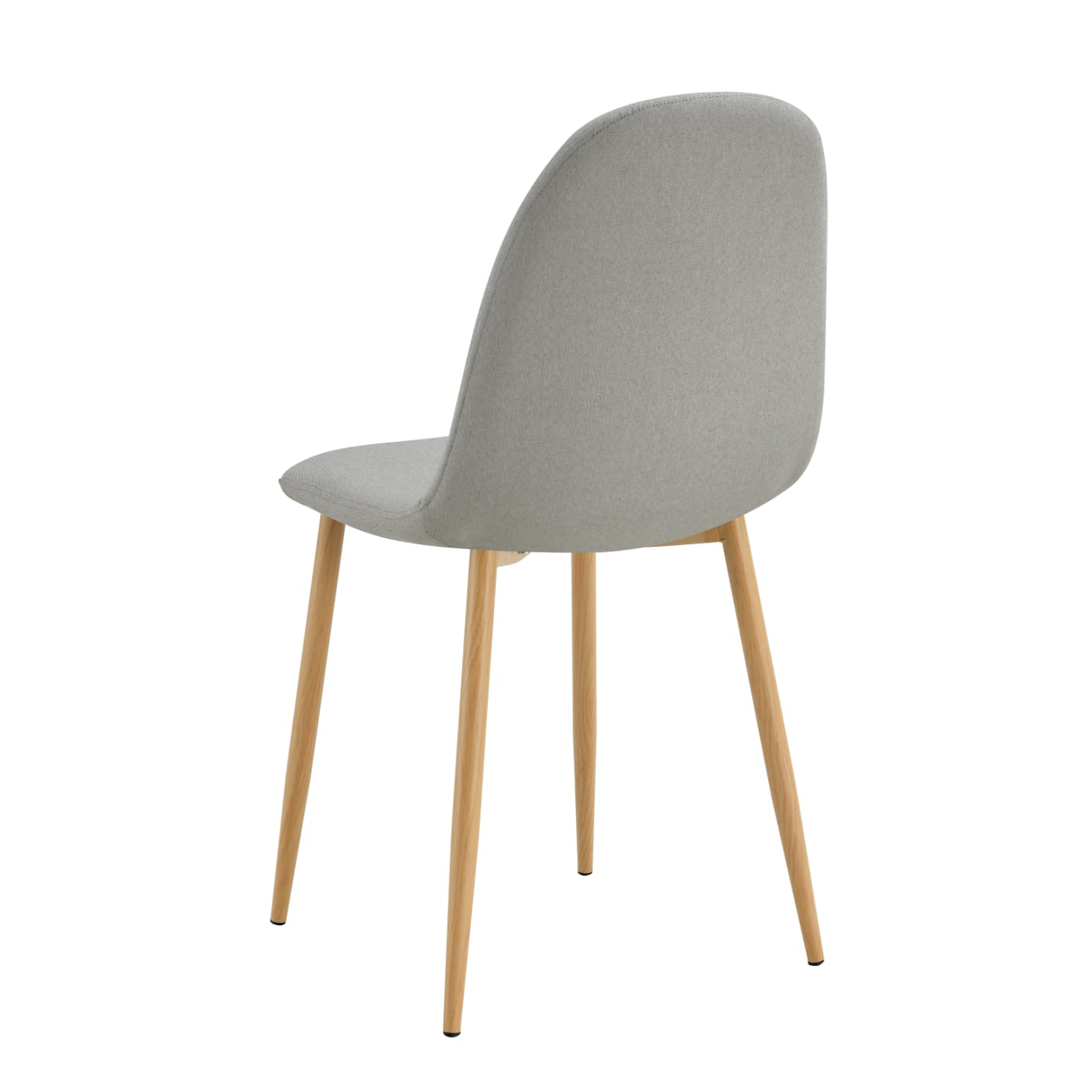 Chaise scandinave avec piètement bois et assise en tissu