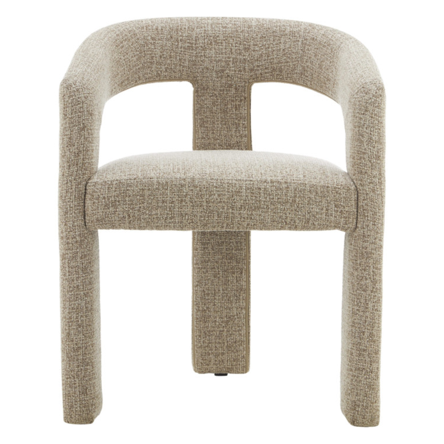 Chaise design – Assise et dossier en tissu, piétement acier (Vert kaki ou Gris clair)