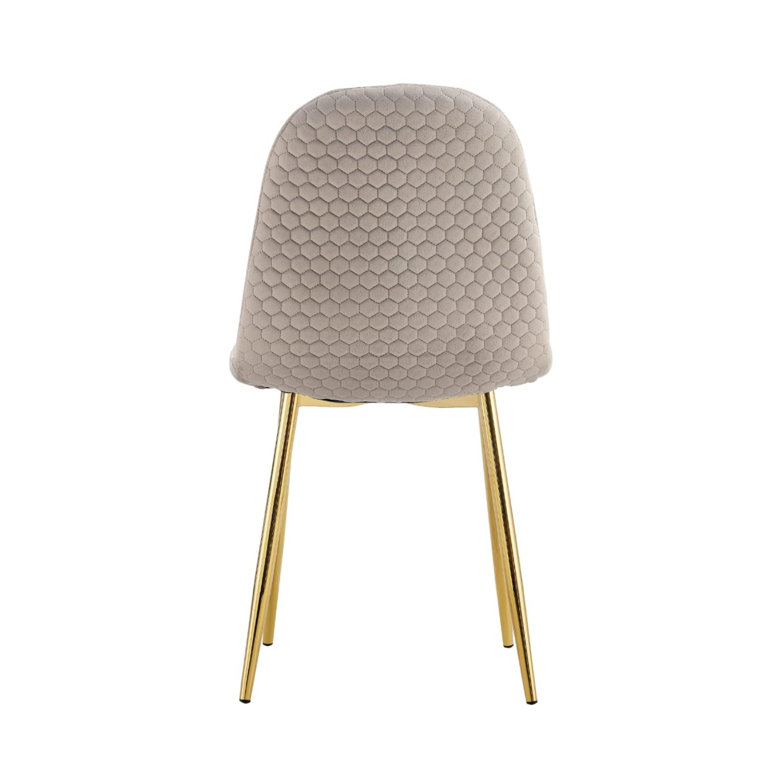 Chaise scandinave assise en velours avec Piètement en Acier