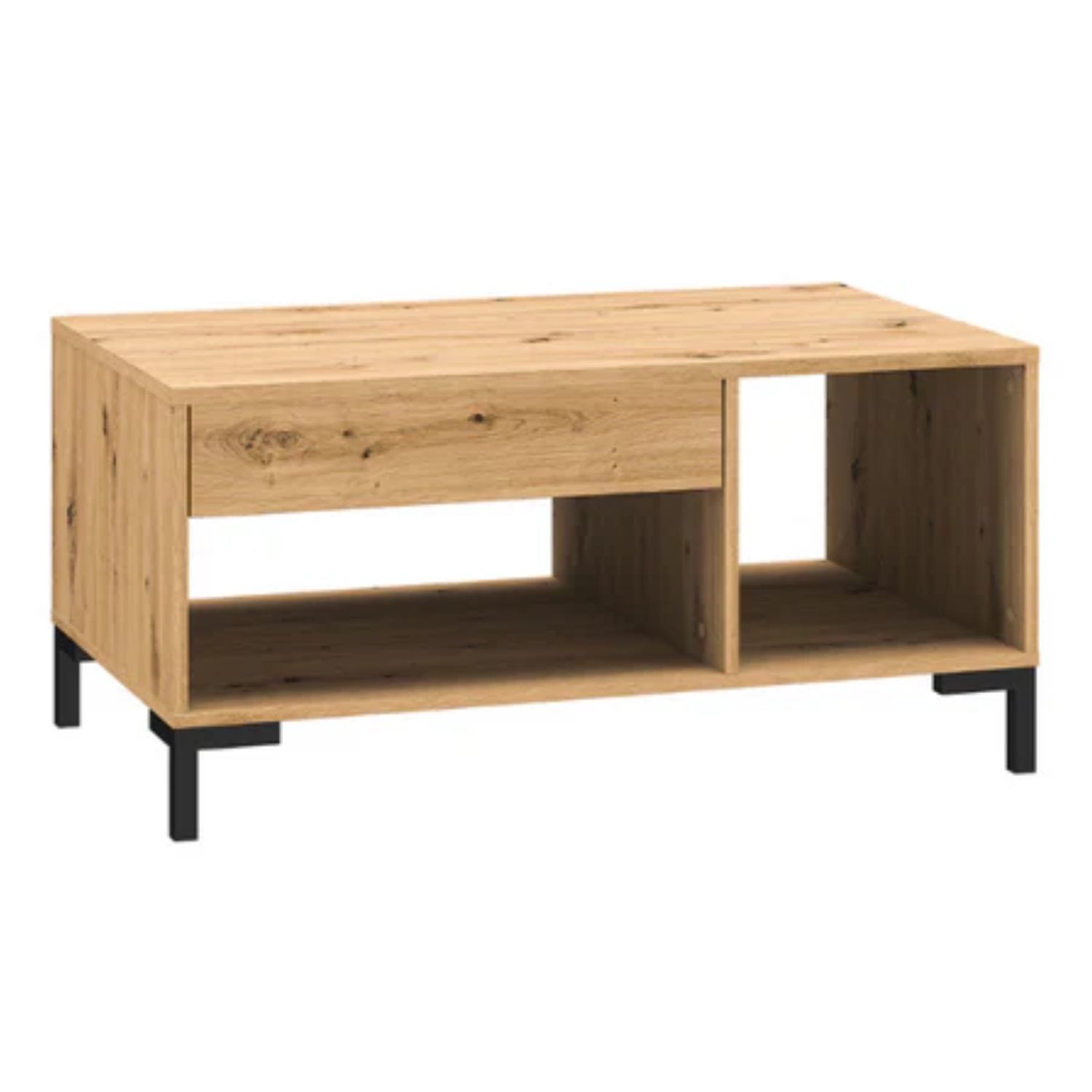 Table Basse Contemporaine en Chêne Artisanal - Élégante et Résistante