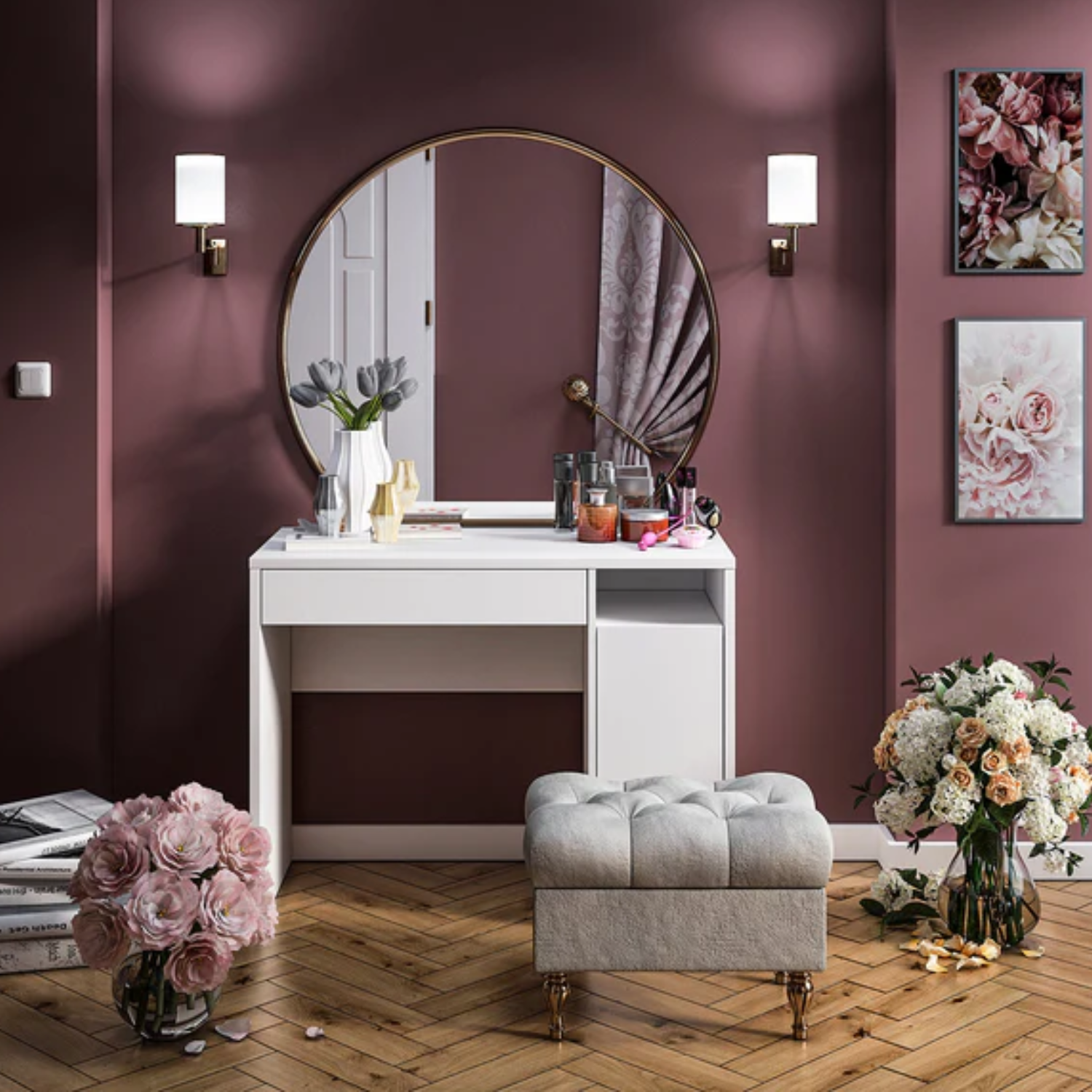 Bureau Blanc Contemporain – Résistance Supérieure et Finitions Haut de Gamme