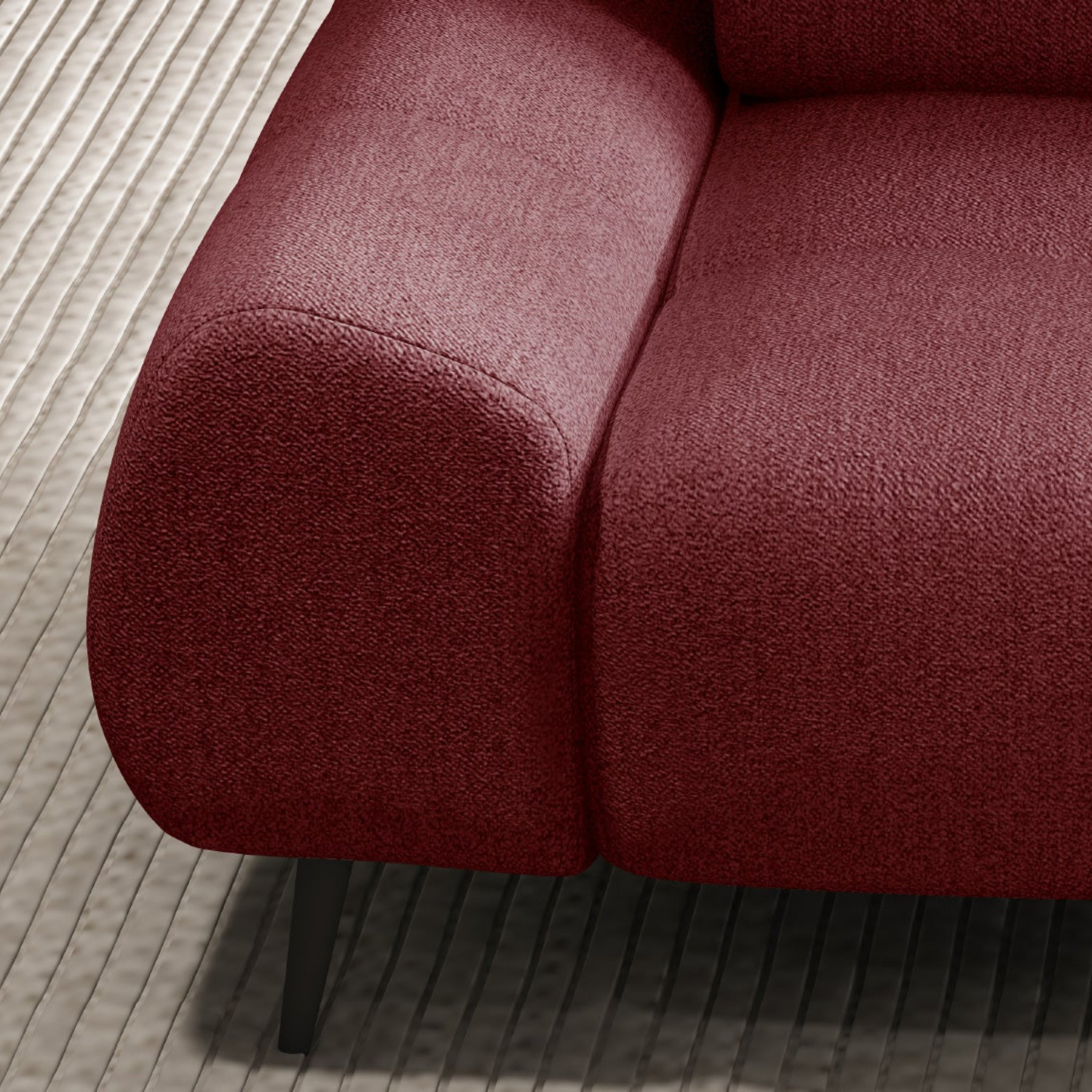 Canapé d'angle moderne avec réglage électrique de la profondeur d'assise Le canapé d'angle