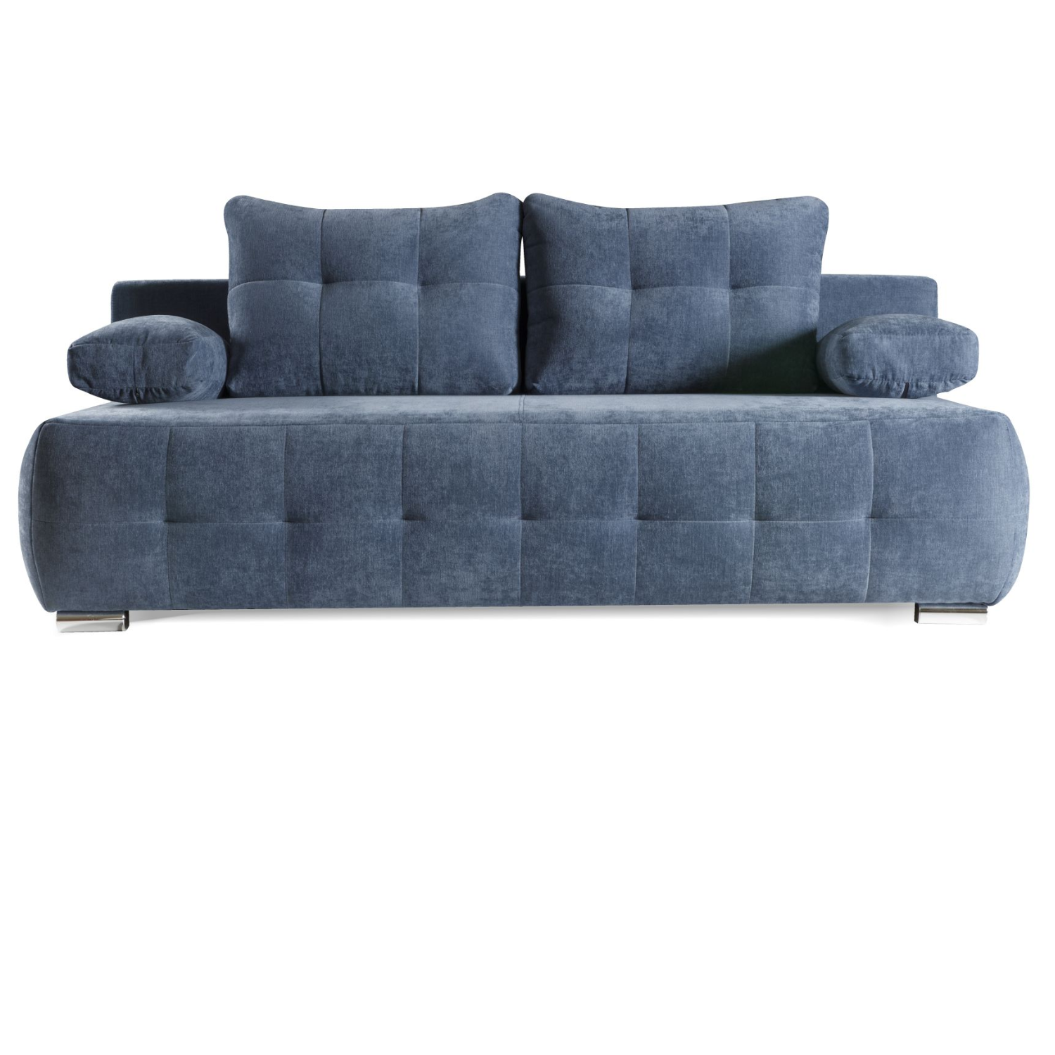 Canapé-lit matelassé 211 cm sans côtés avec fonction couchage, coffre