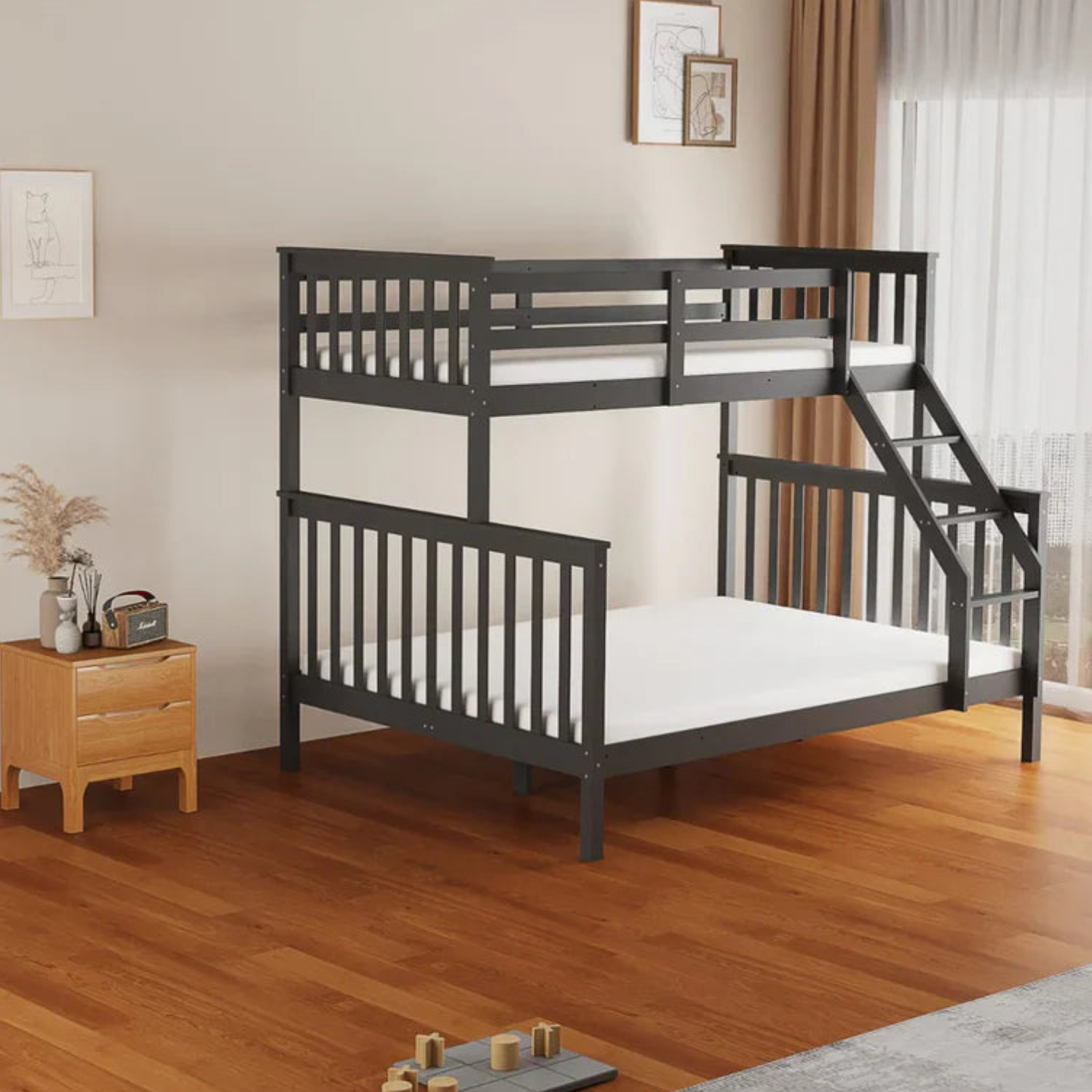 Lit superposé en bois Modèle 2+1 et 1+1