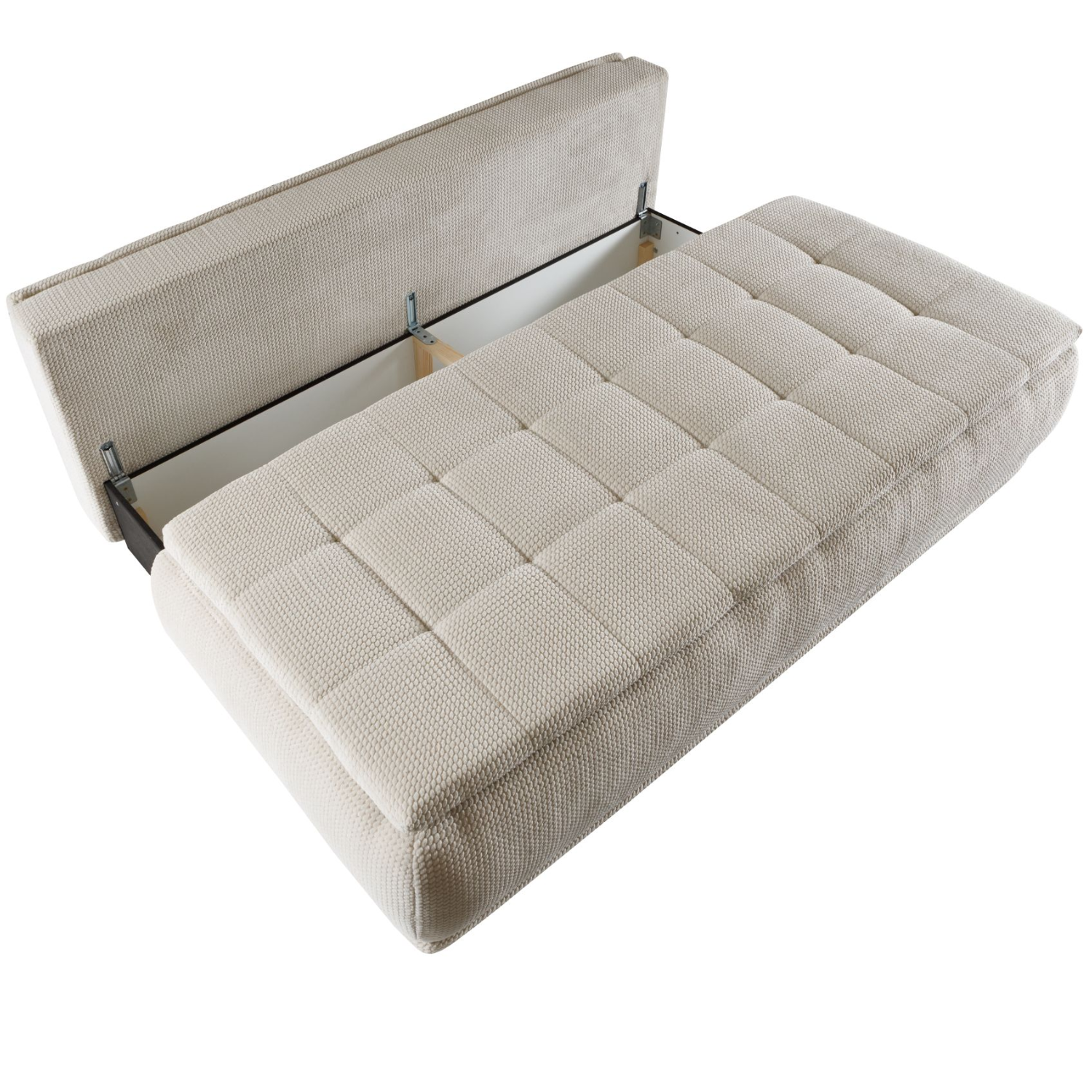 Canapé-lit 220 cm avec fonction couchage DL et coffre – grand confort et design épuré
